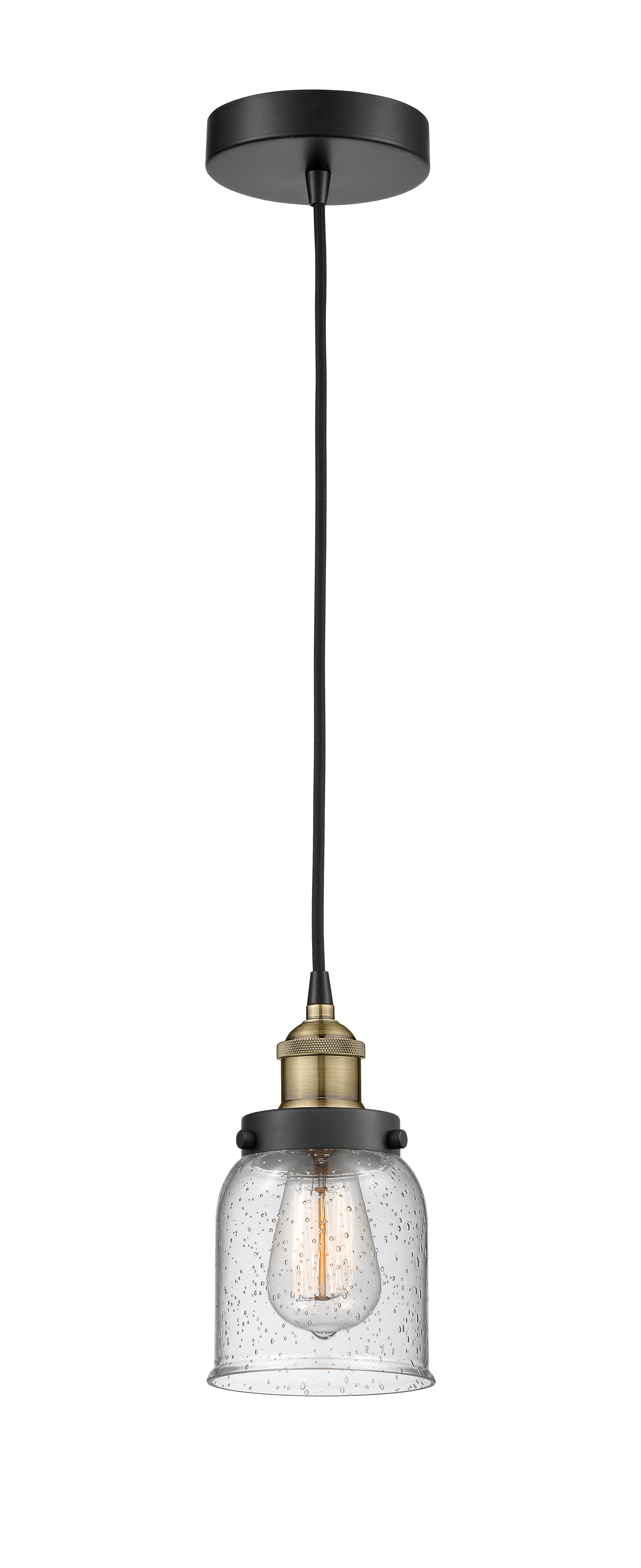 Edison Mini Pendant Antique Brass Finish