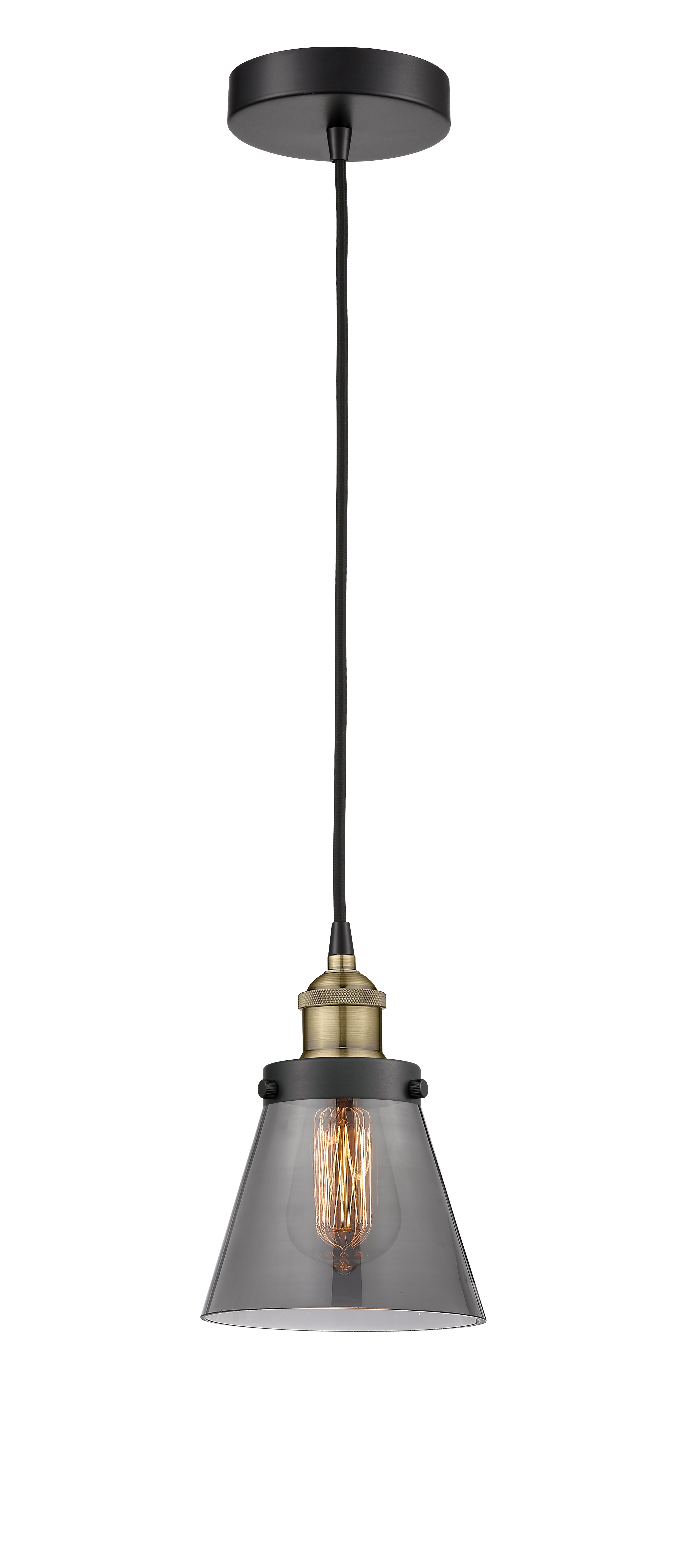 Edison Mini Pendant Antique Brass Finish