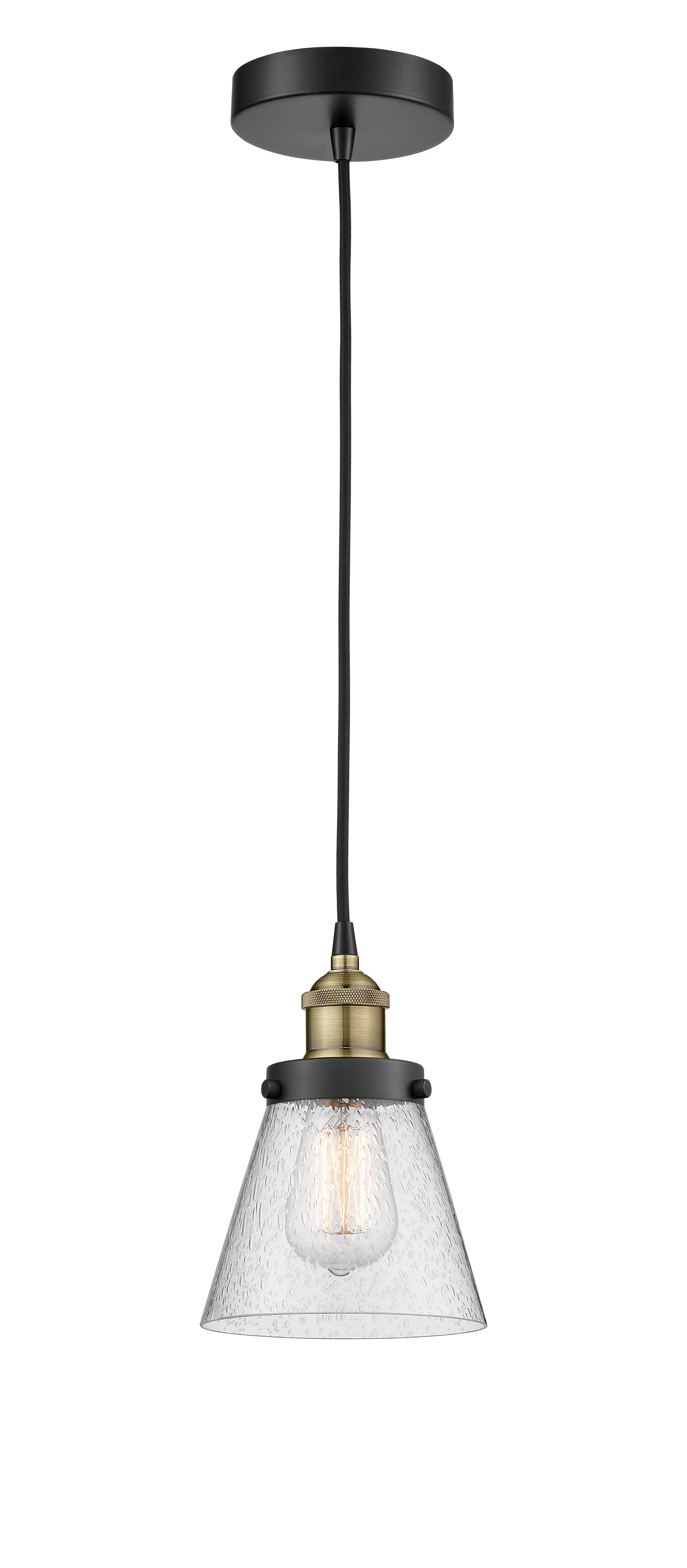 Edison Mini Pendant Antique Brass Finish