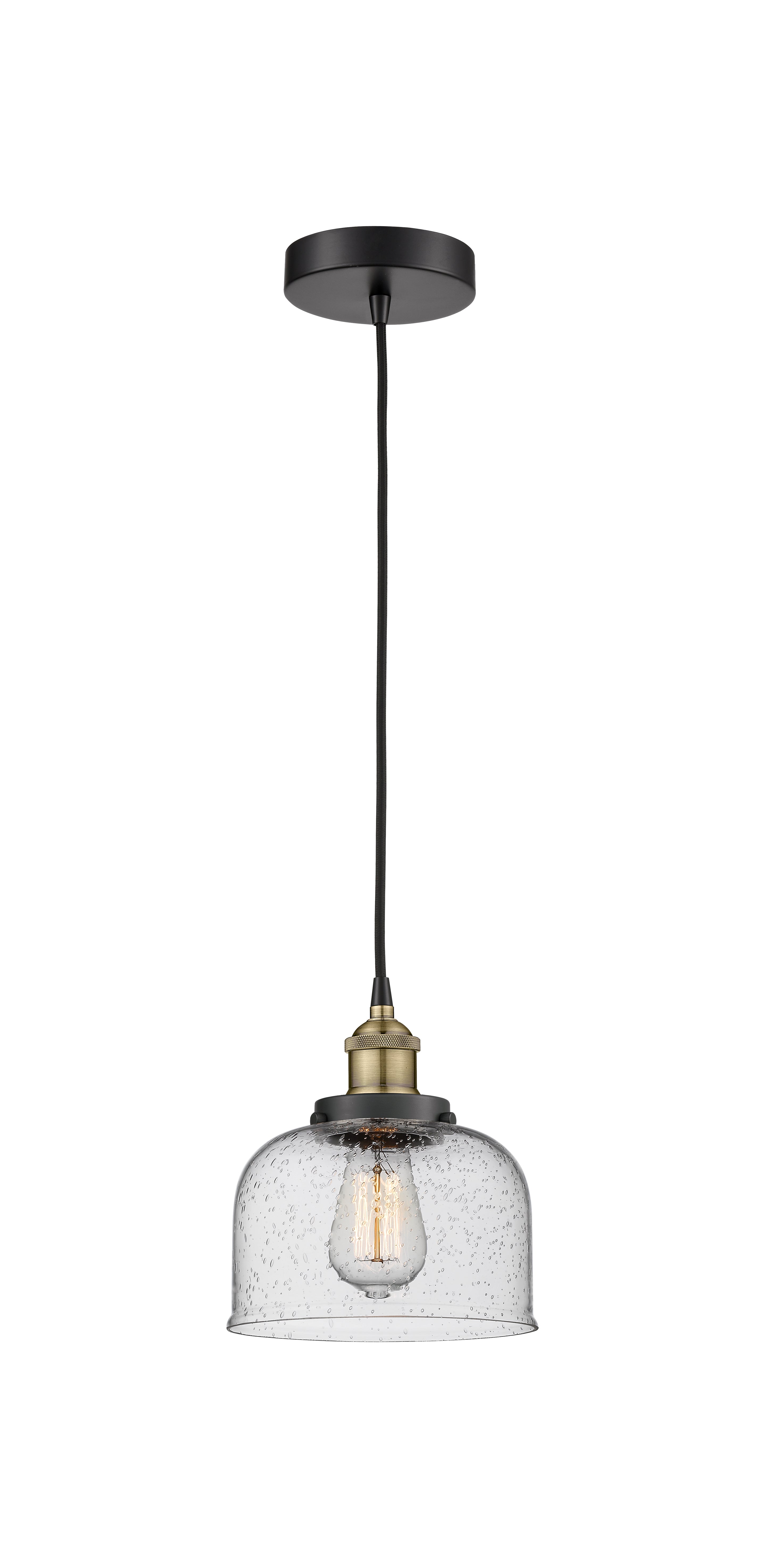 Edison Mini Pendant Antique Brass Steel