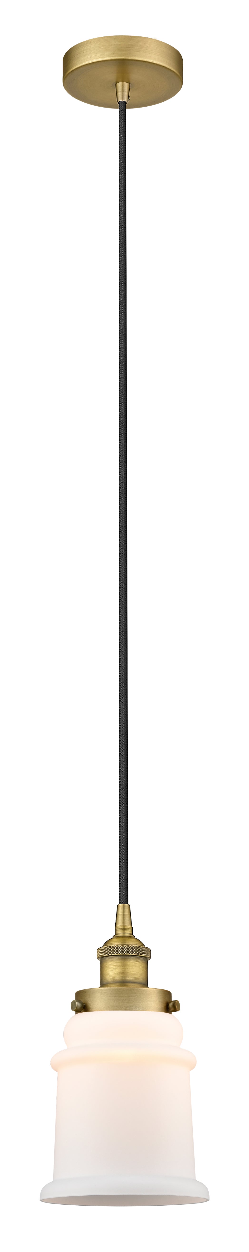 Edison Mini Pendant Antique Brass 6 Inch