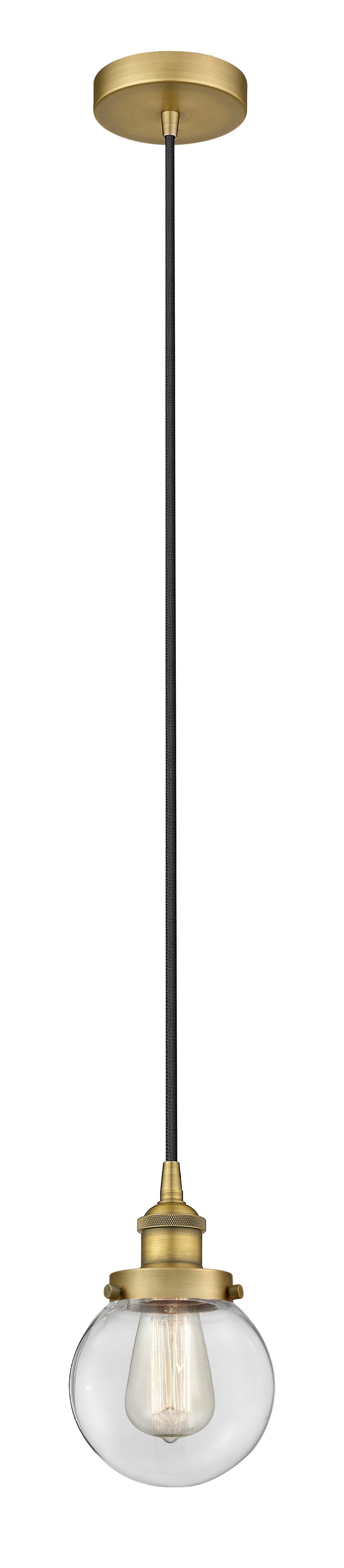 Edison Mini Pendant Antique Brass Finish
