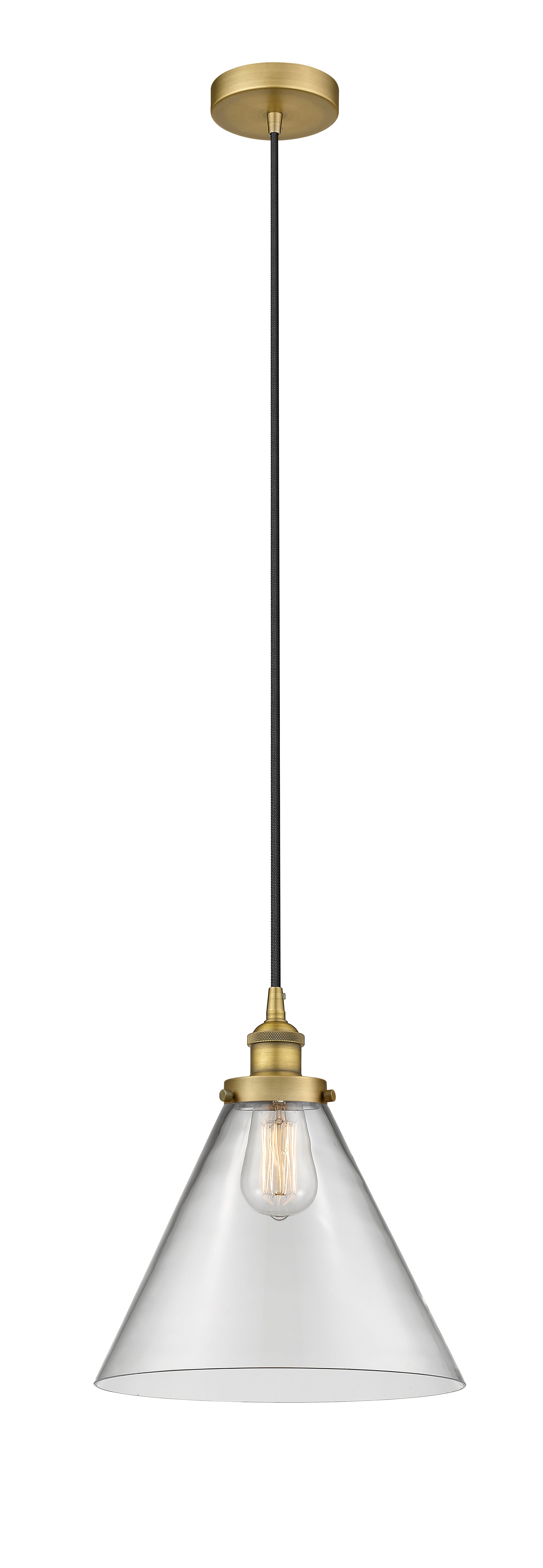 Edison Mini Pendant Cast Antique Brass