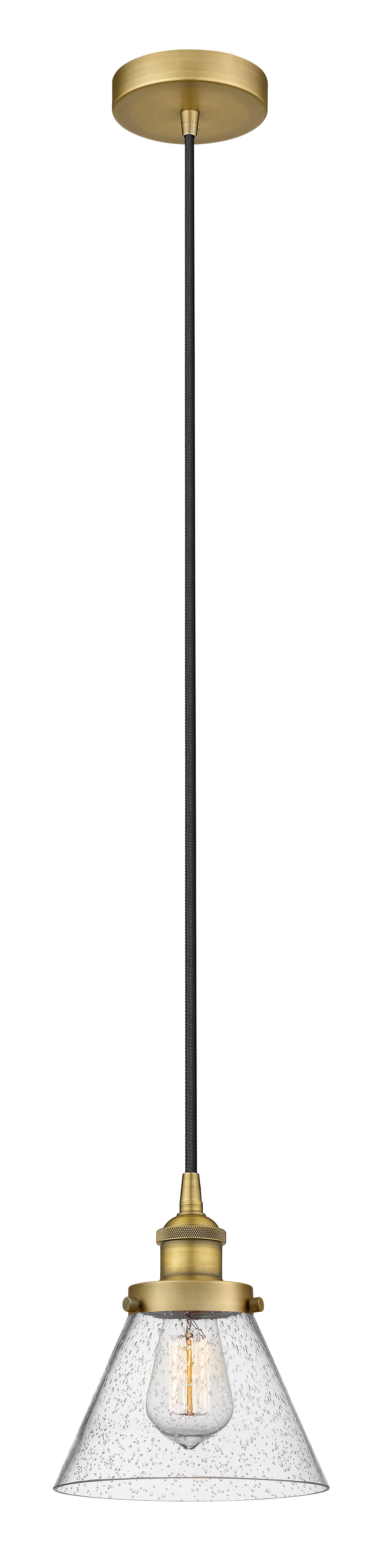 Edison Mini Pendant Antique Brass Finish