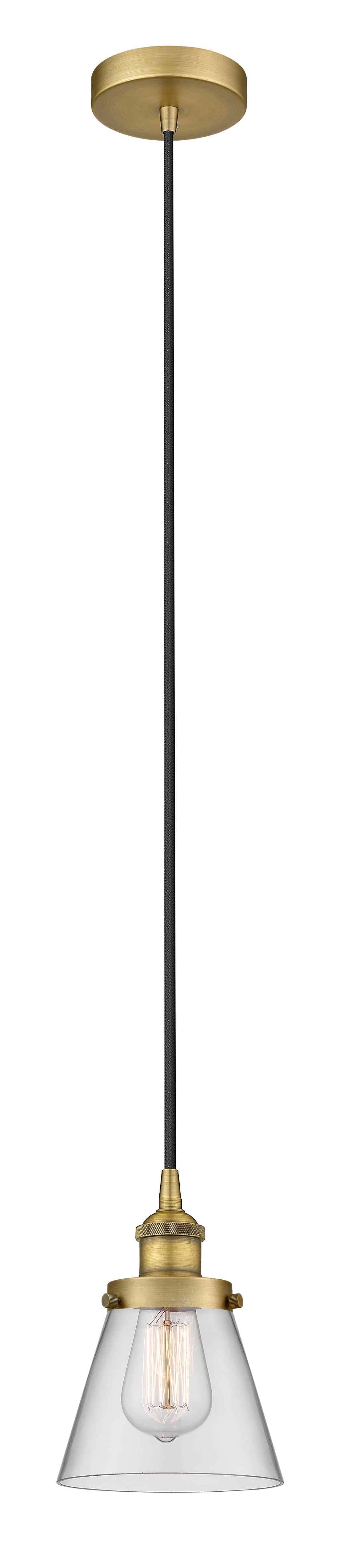 Edison Mini Pendant Antique Brass Finish