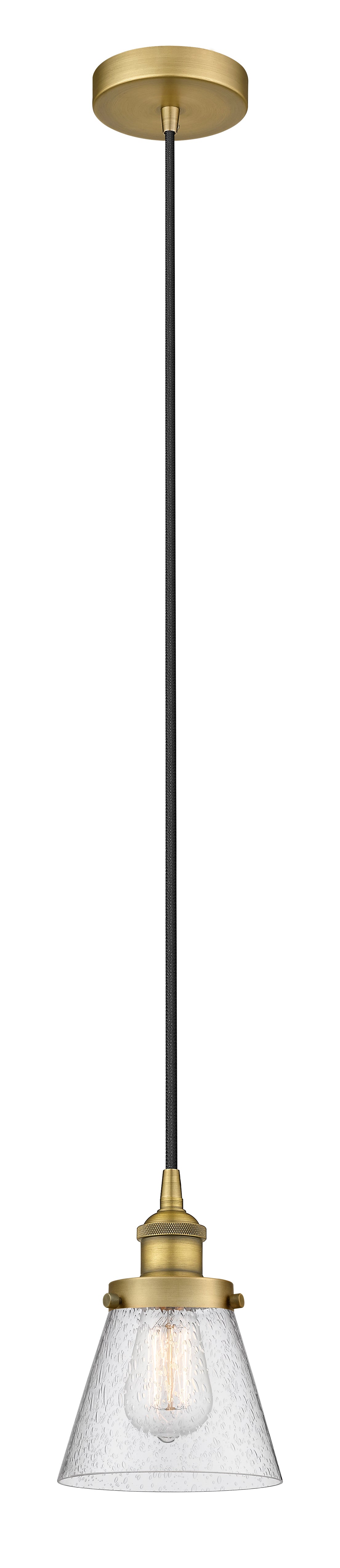 Edison Mini Pendant Antique Brass Finish