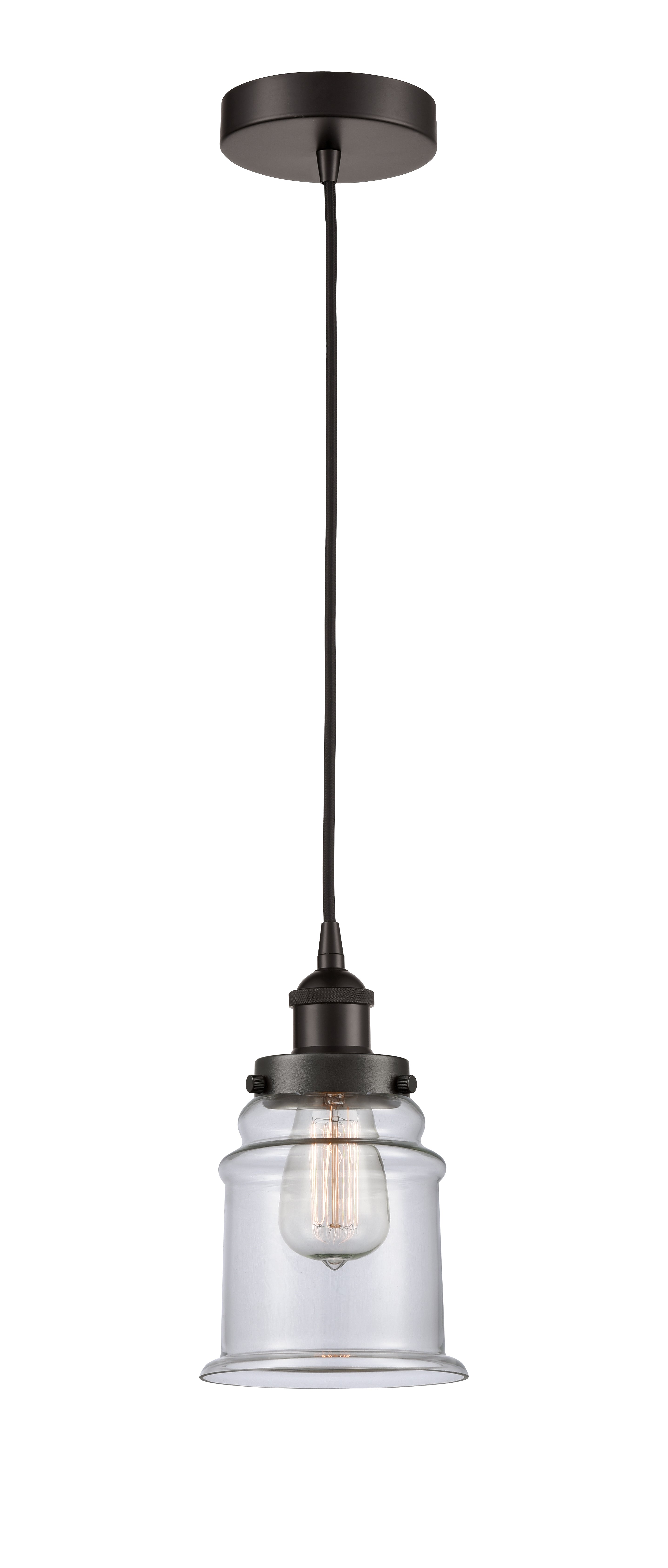 Edison Mini Pendant Antique Brass 6 Inch