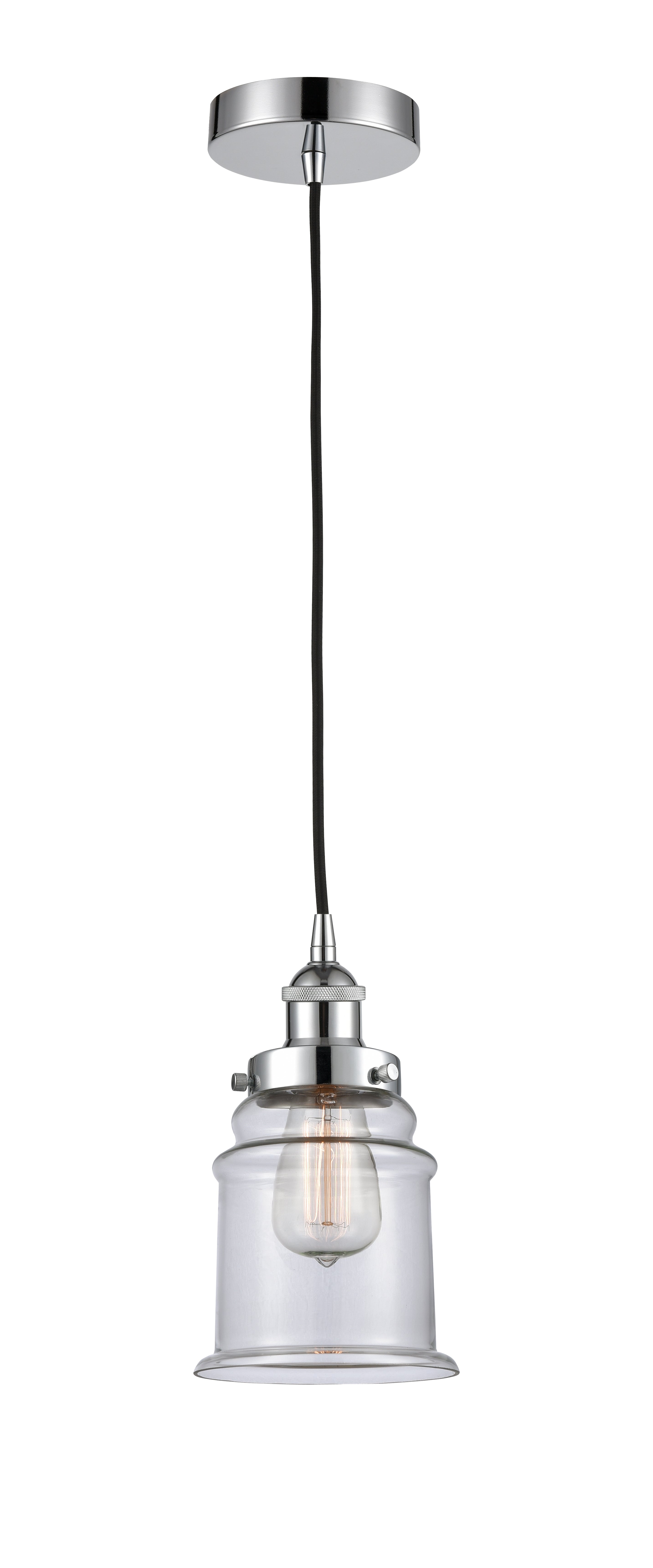 Edison Mini Pendant Antique Brass 6 Inch