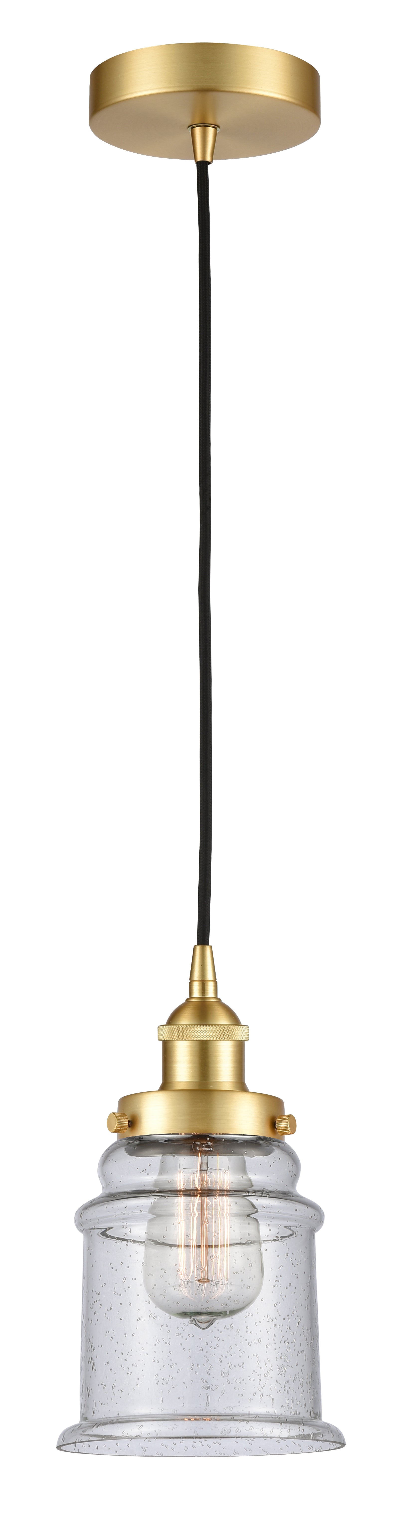 Edison Mini Pendant Antique Brass 6 Inch