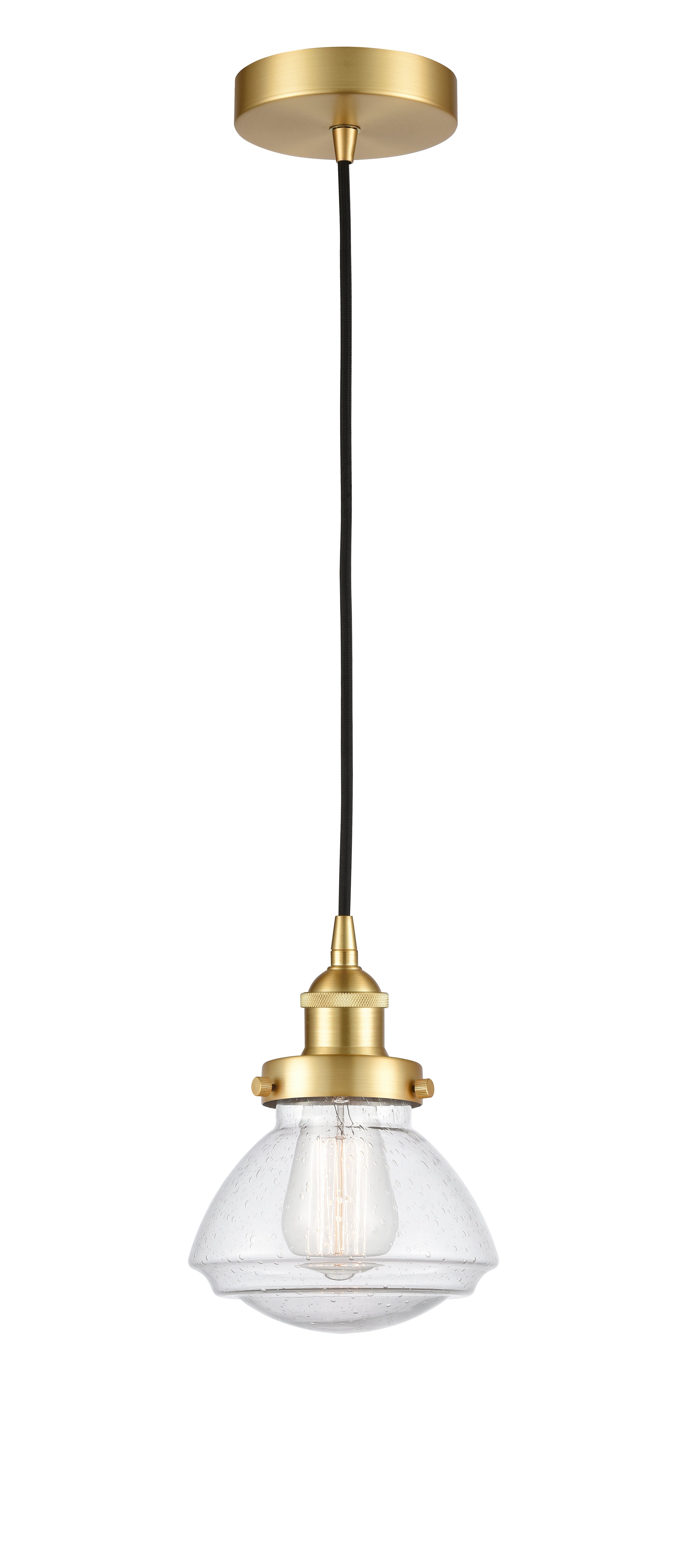 Edison Mini Pendant Antique Brass Cast
