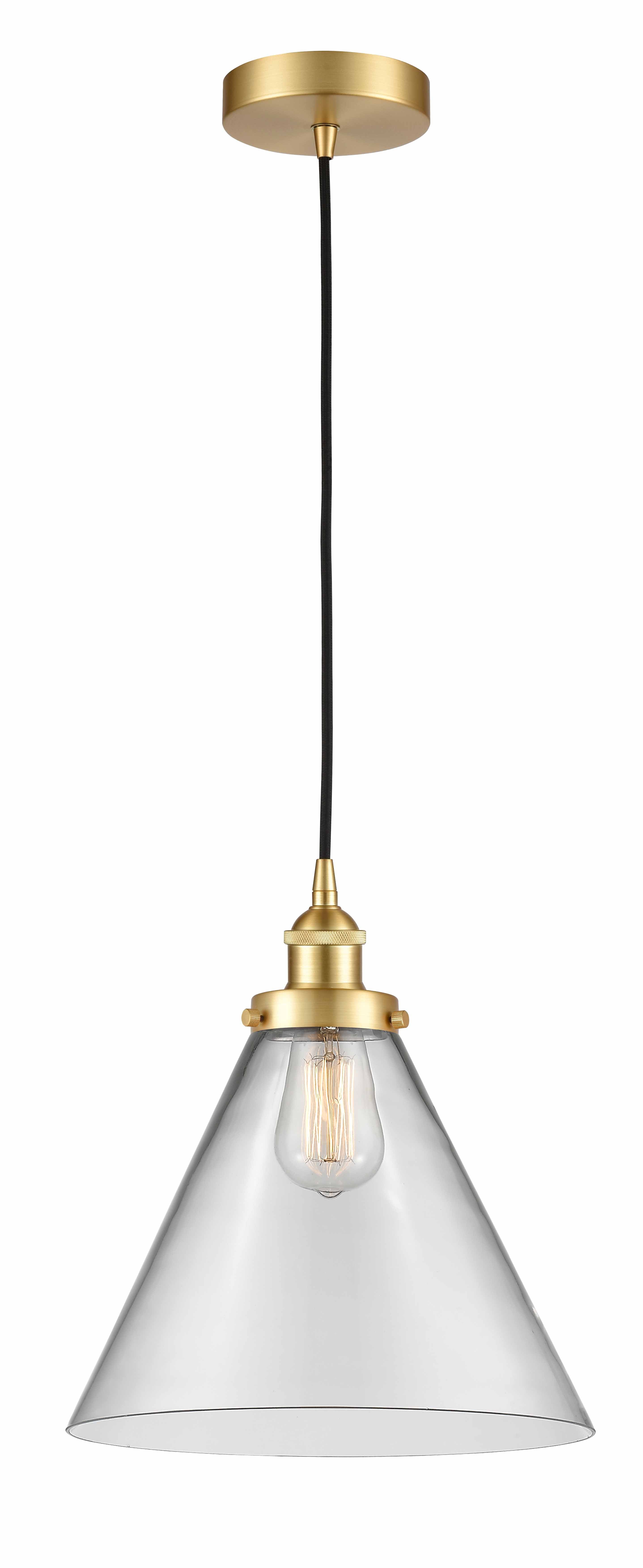 Edison Mini Pendant Cast Brass Antique