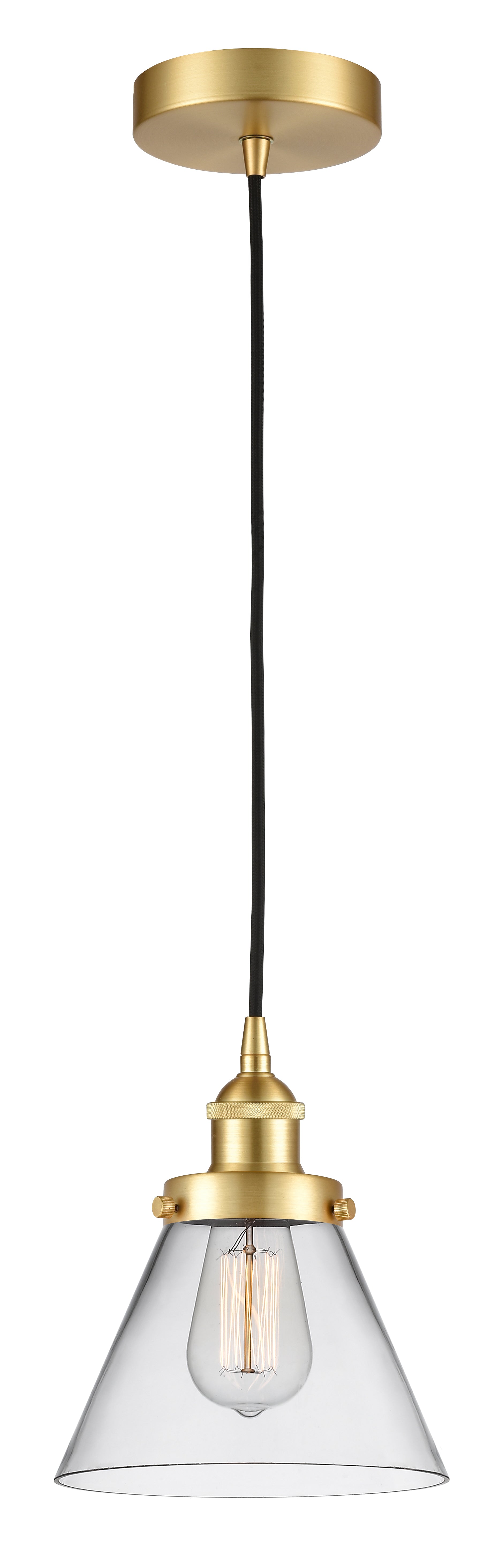 Edison Mini Pendant Antique Brass Finish