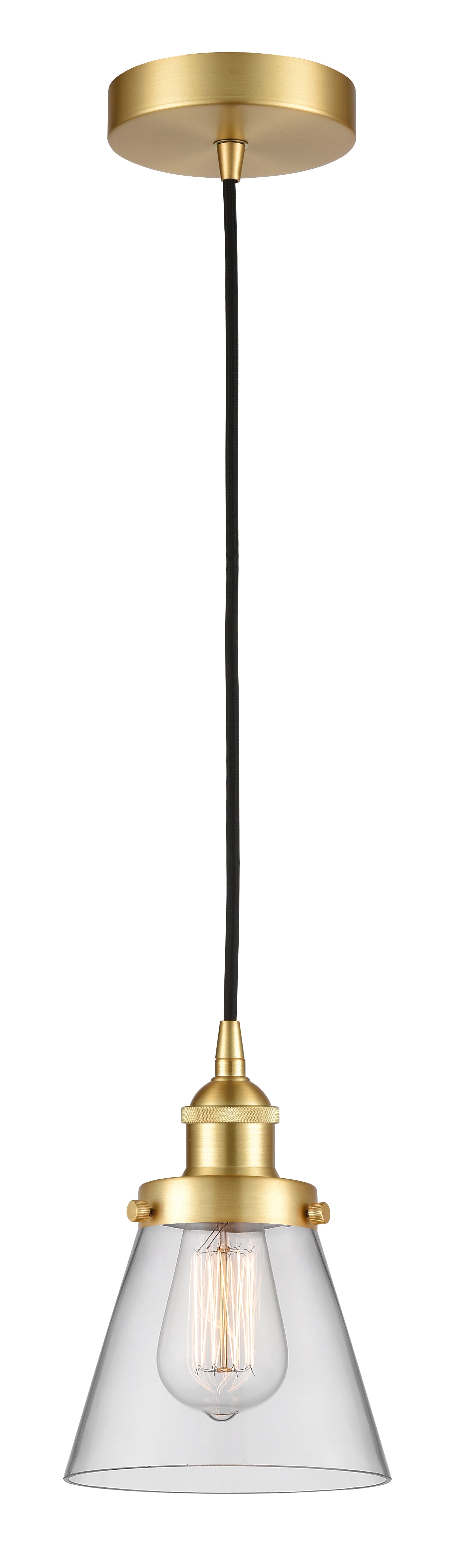Edison Mini Pendant Antique Brass Finish
