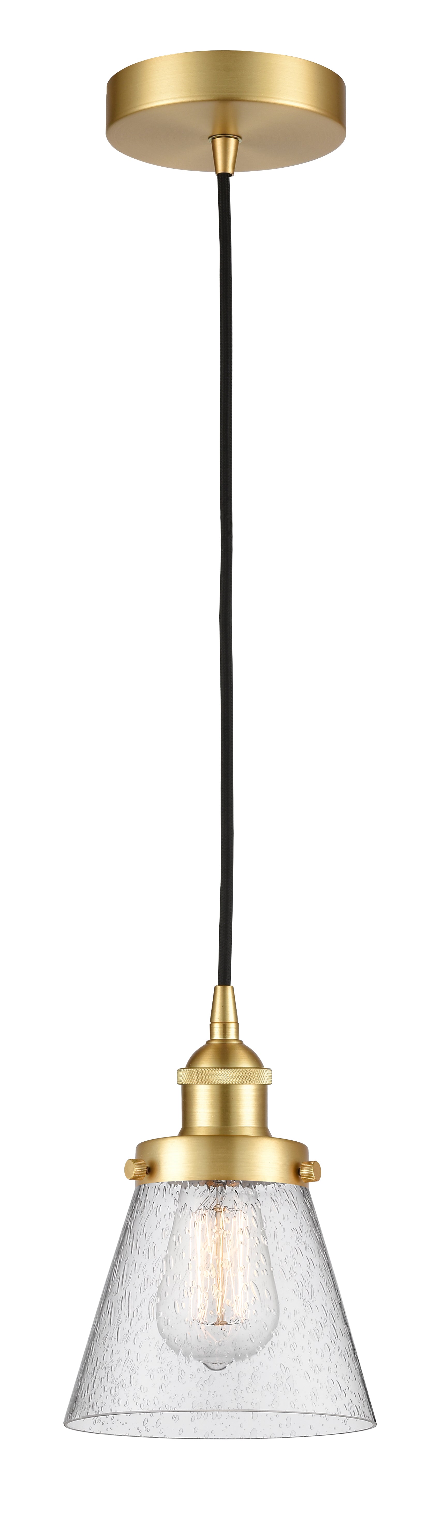 Edison Mini Pendant Antique Brass Finish