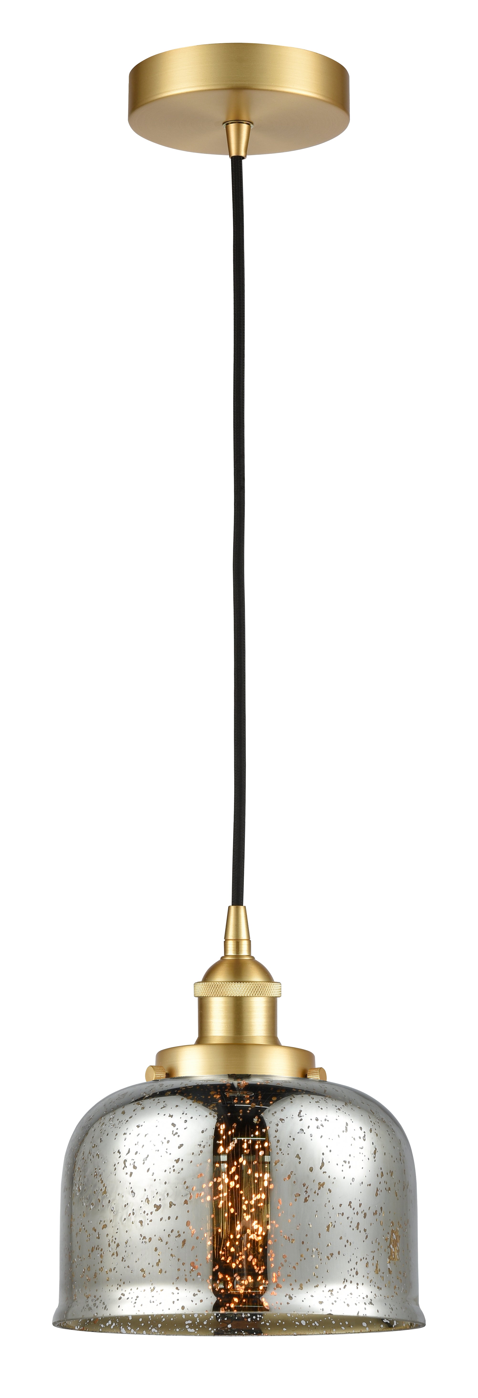 Edison Mini Pendant Antique Brass Steel