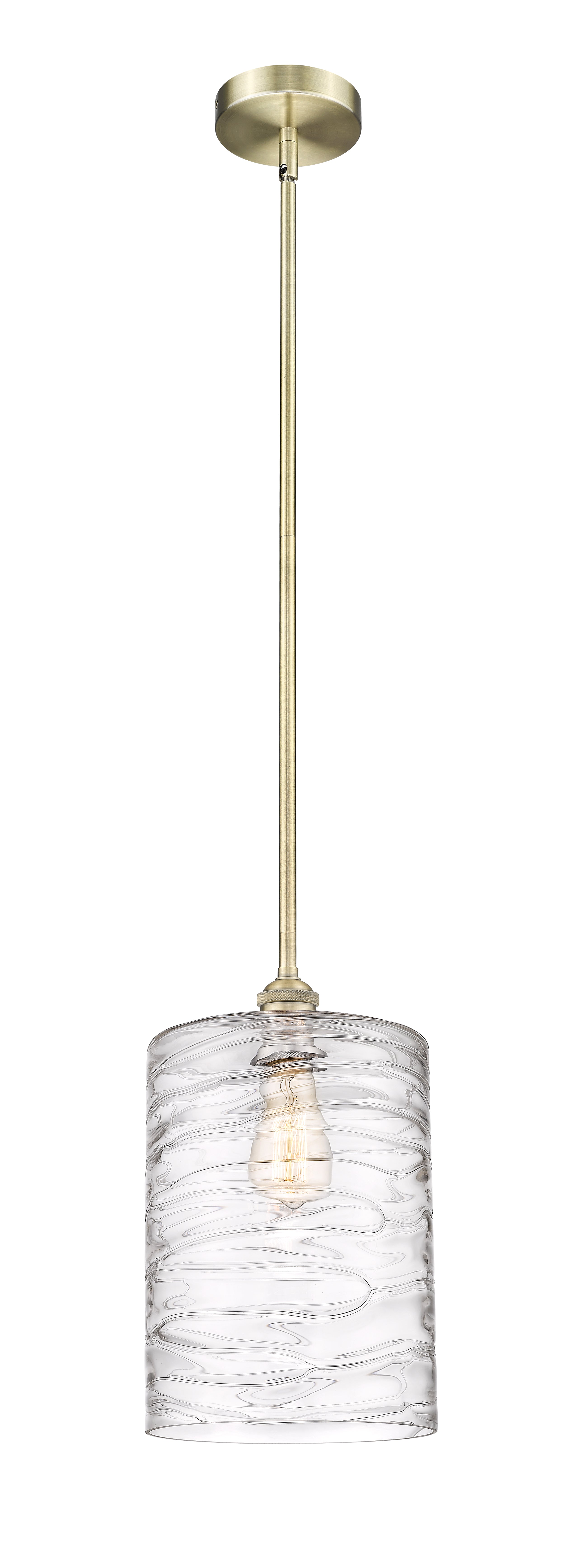Edison Mini Pendant Antique Brass Cast