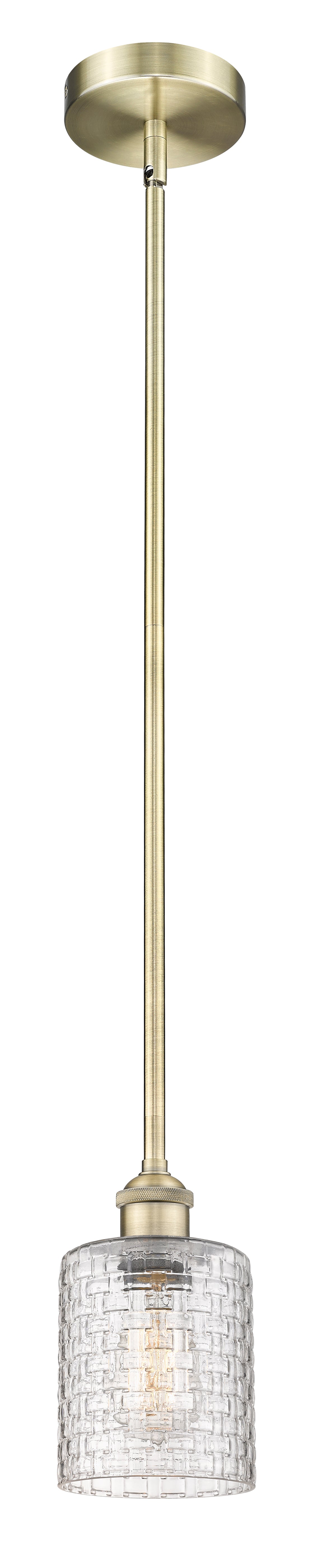 Edison Mini Pendant Antique Brass Finish
