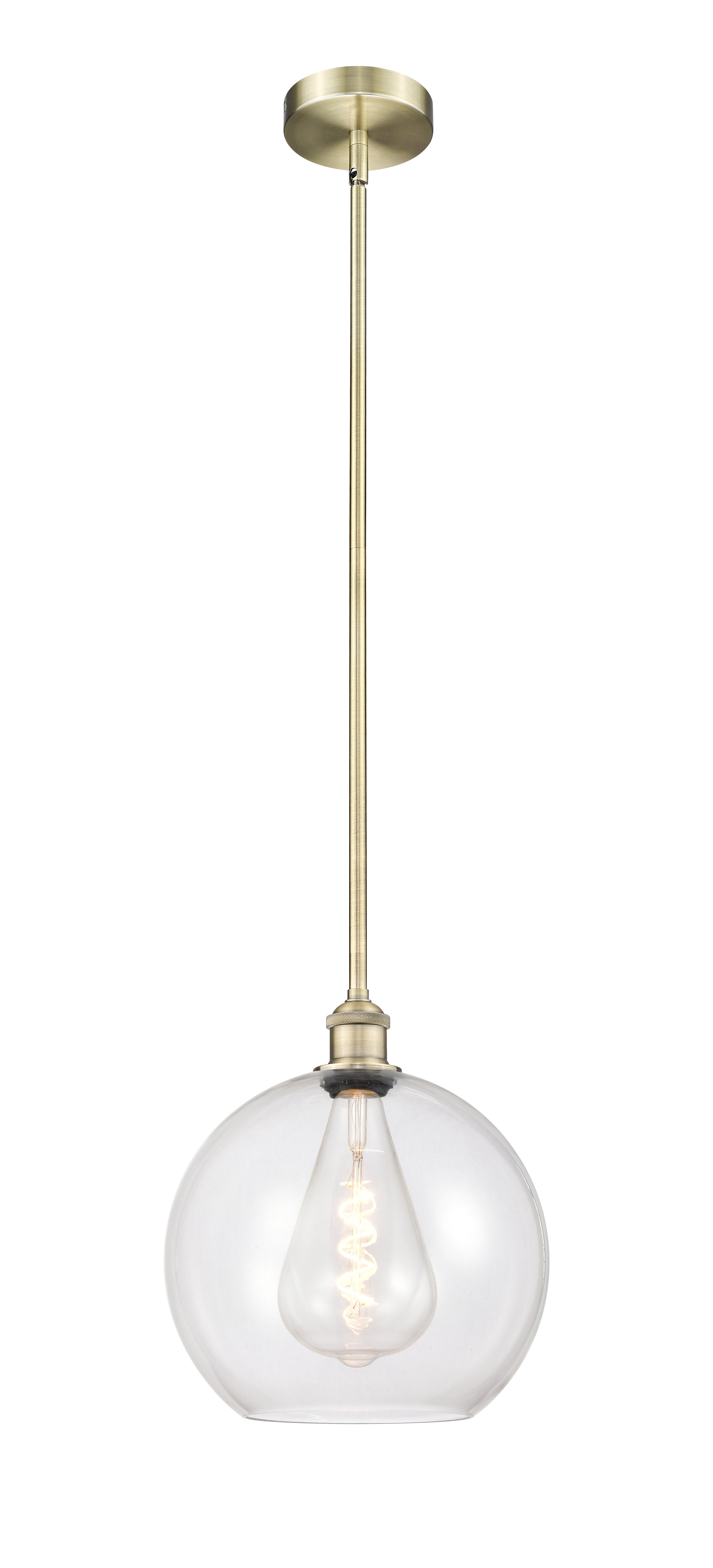 Edison Mini Pendant Antique Brass Finish
