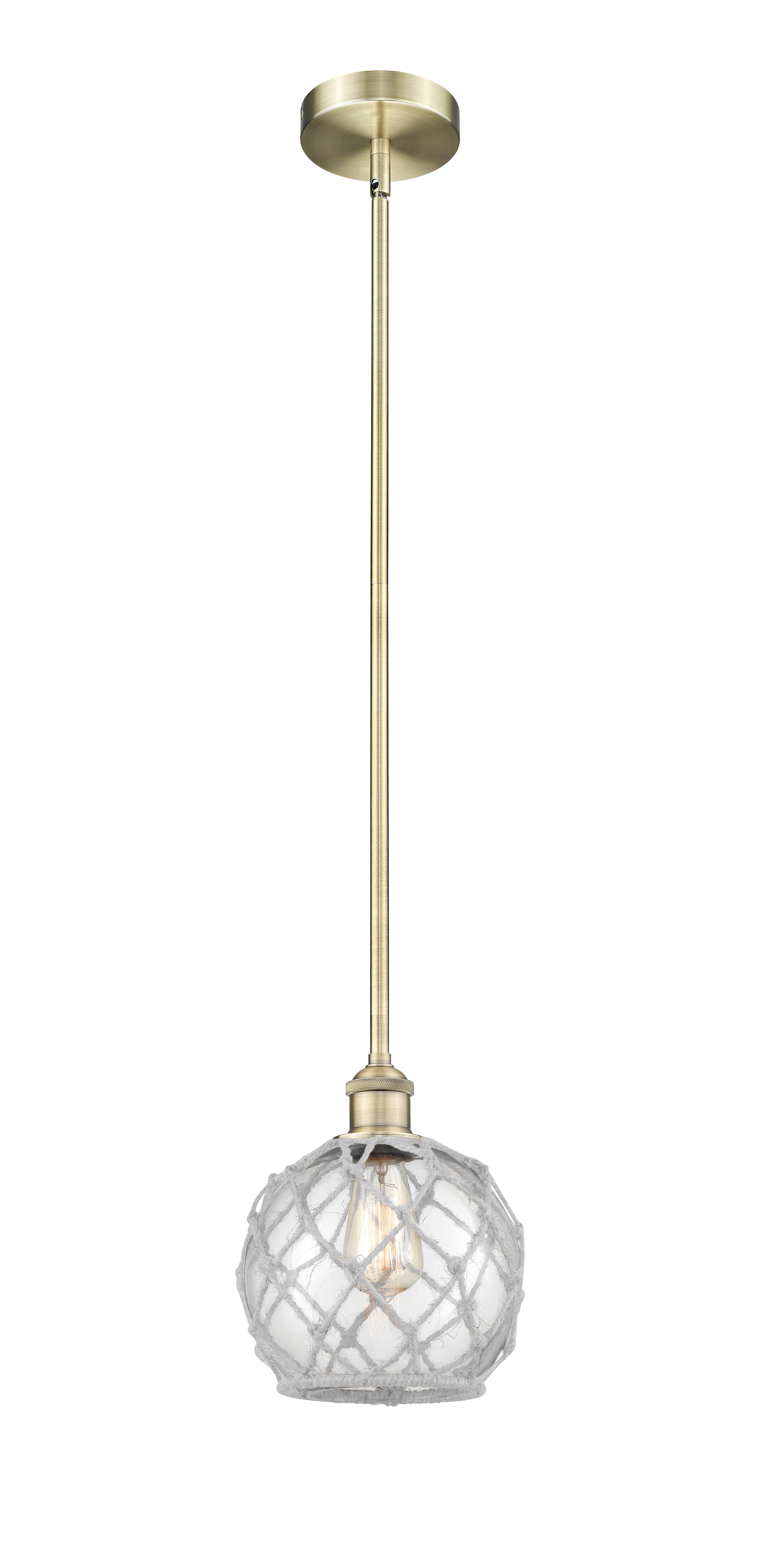 Edison Mini Pendant Antique Brass Finish