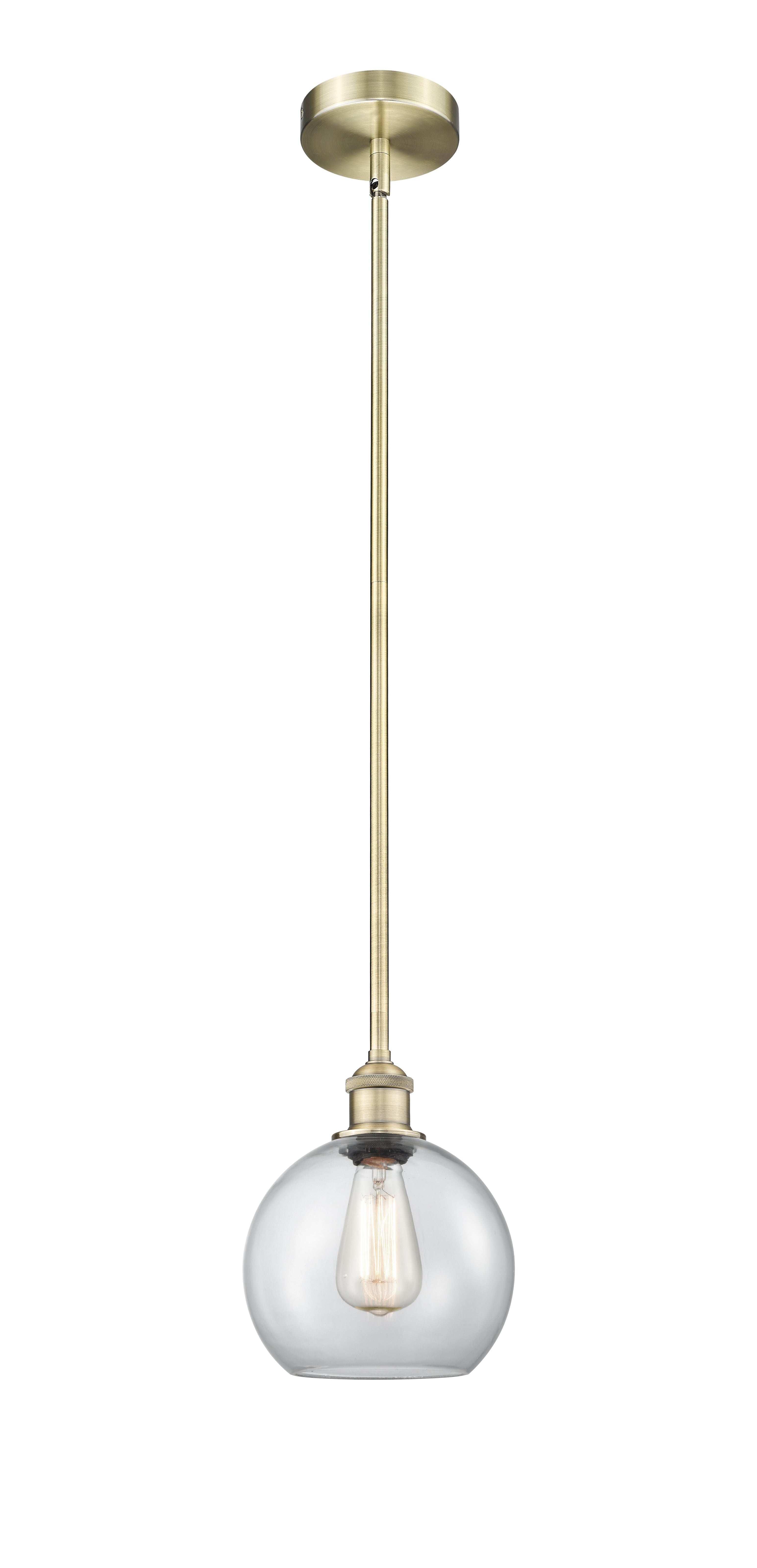 Edison Mini Pendant Antique Brass Finish