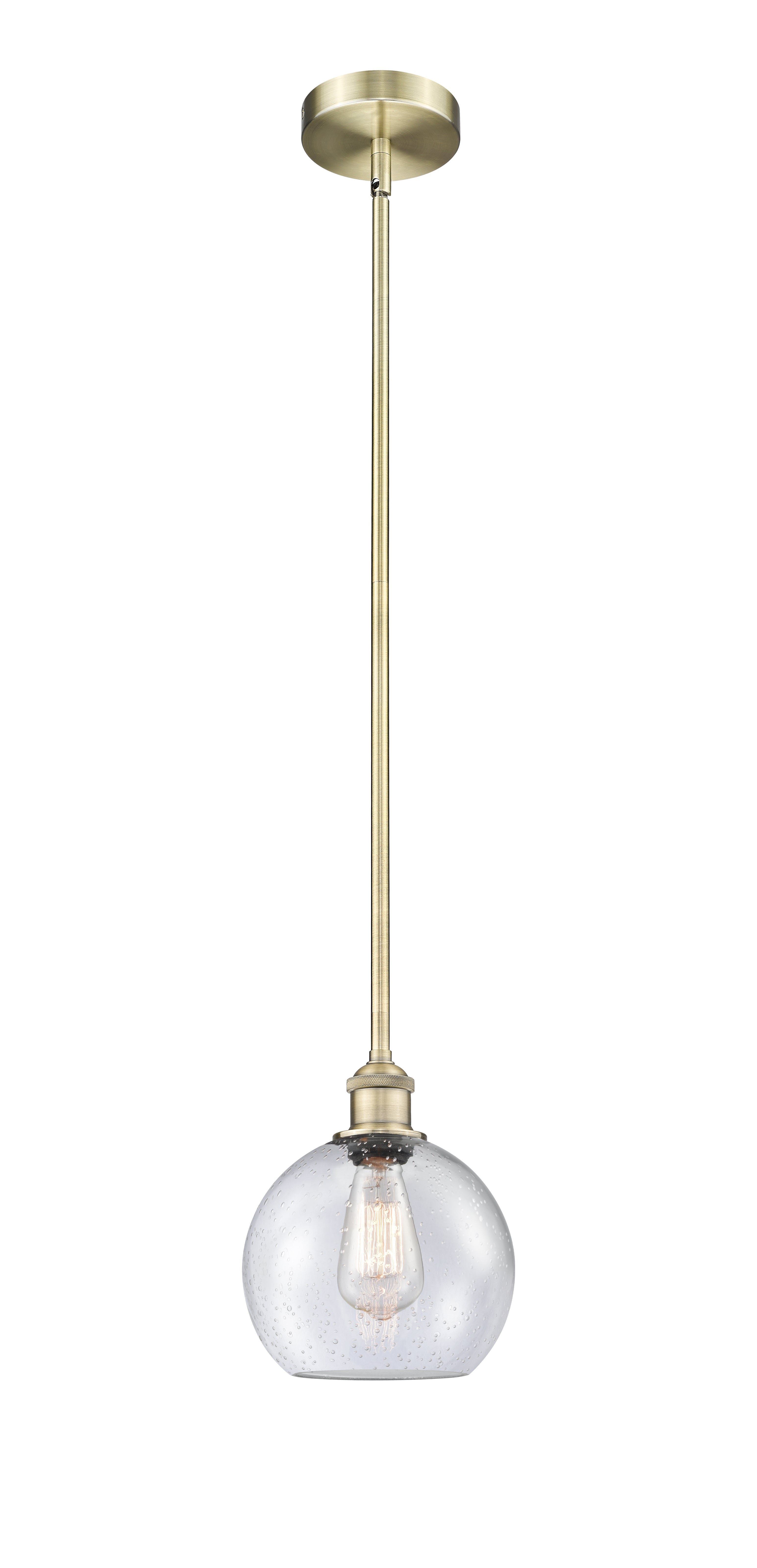 Edison Mini Pendant Antique Brass Finish