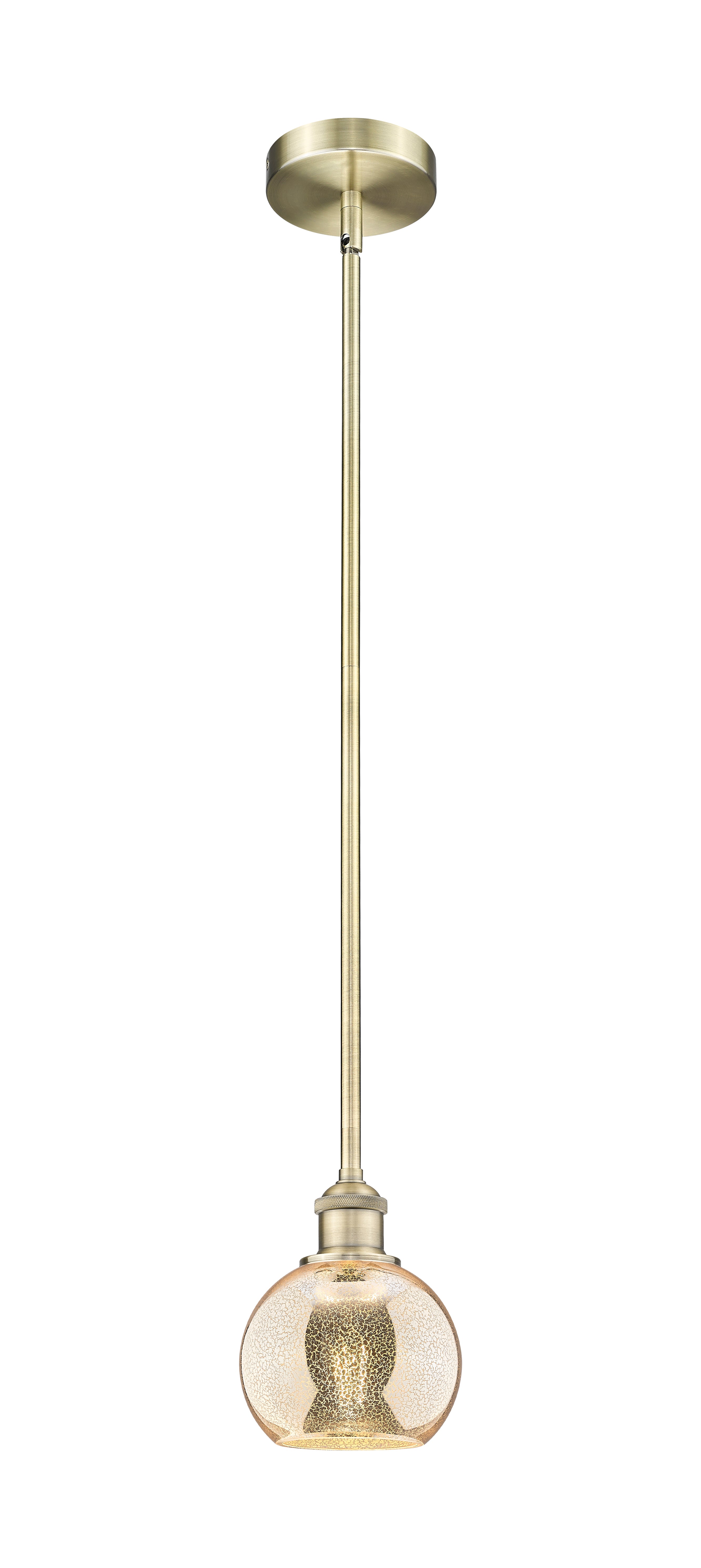Edison Mini Pendant Antique Brass Finish