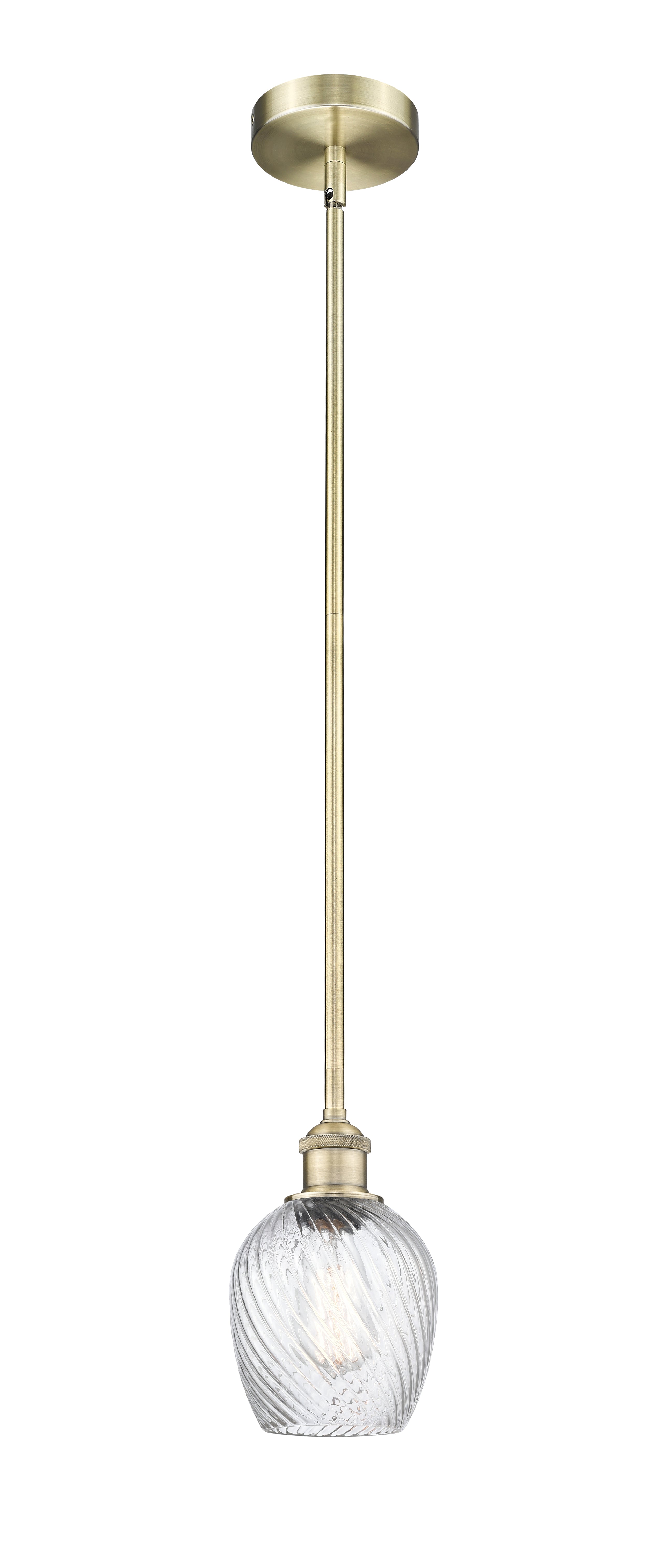 Edison Mini Pendant Antique Brass Steel