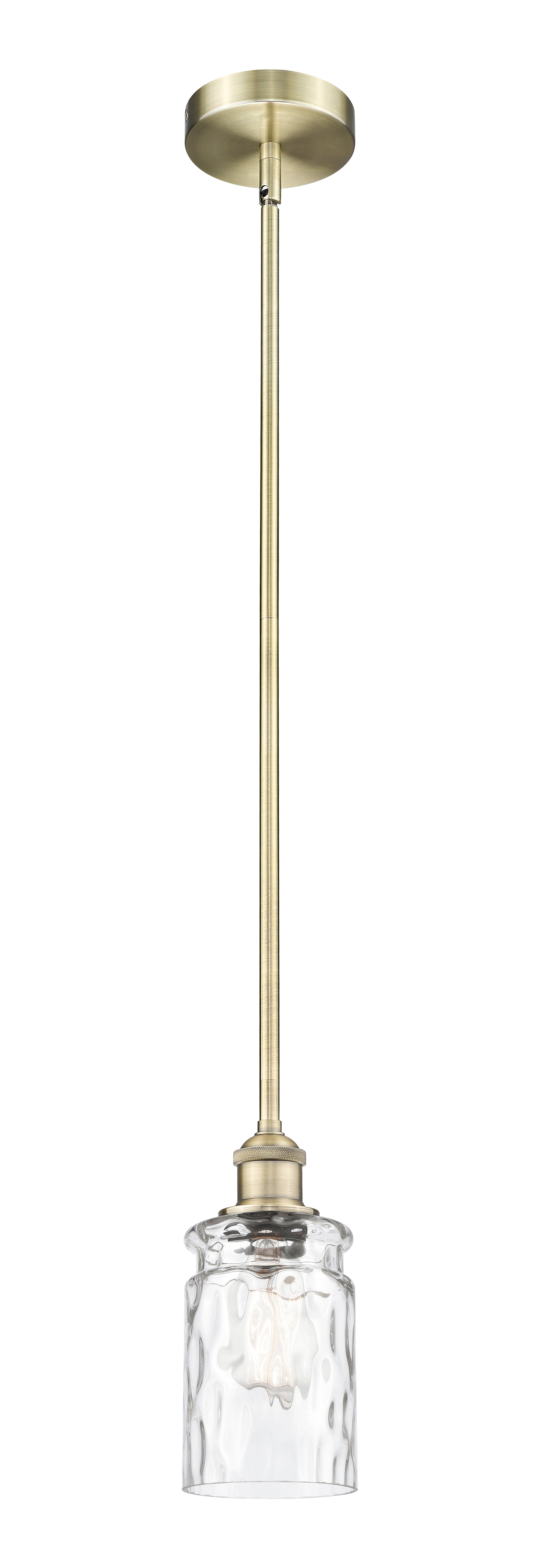 Edison Mini Pendant Antique Brass Glass
