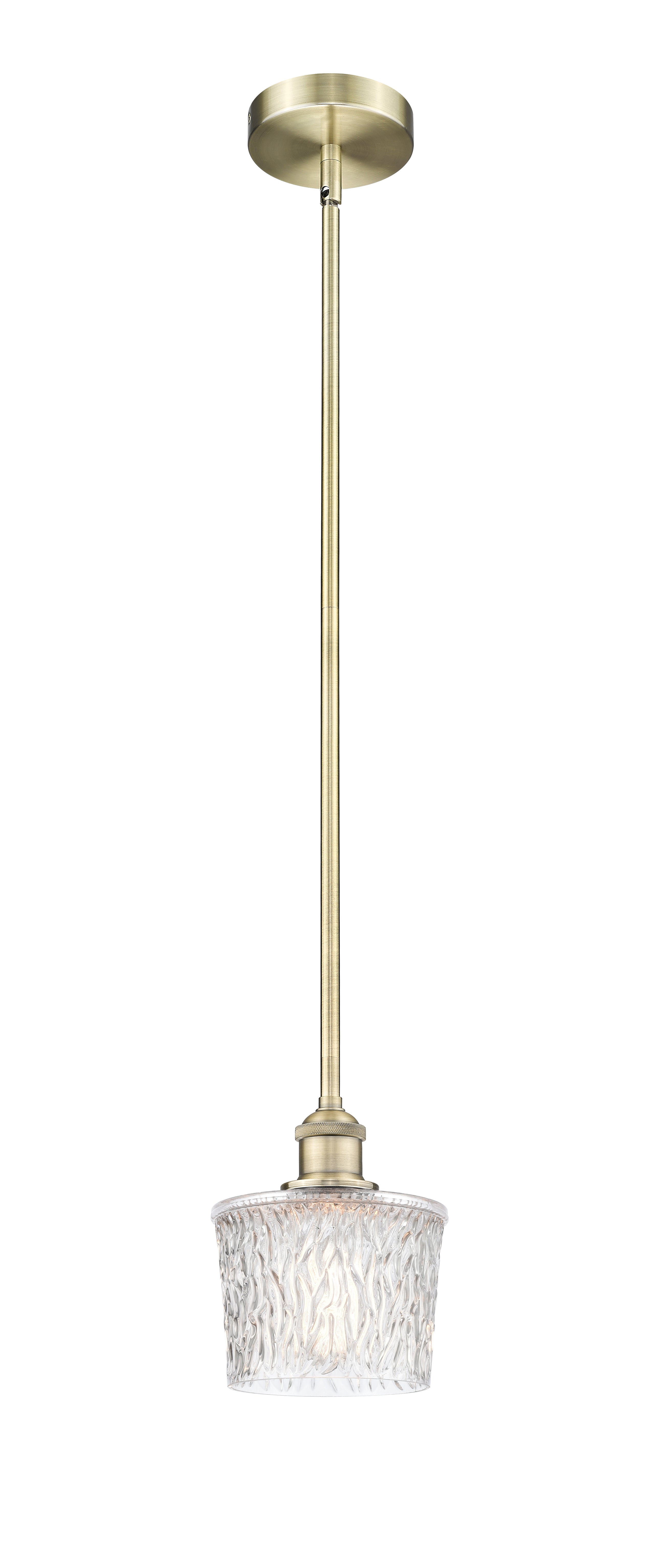 Edison Mini Pendant Antique Brass Cast
