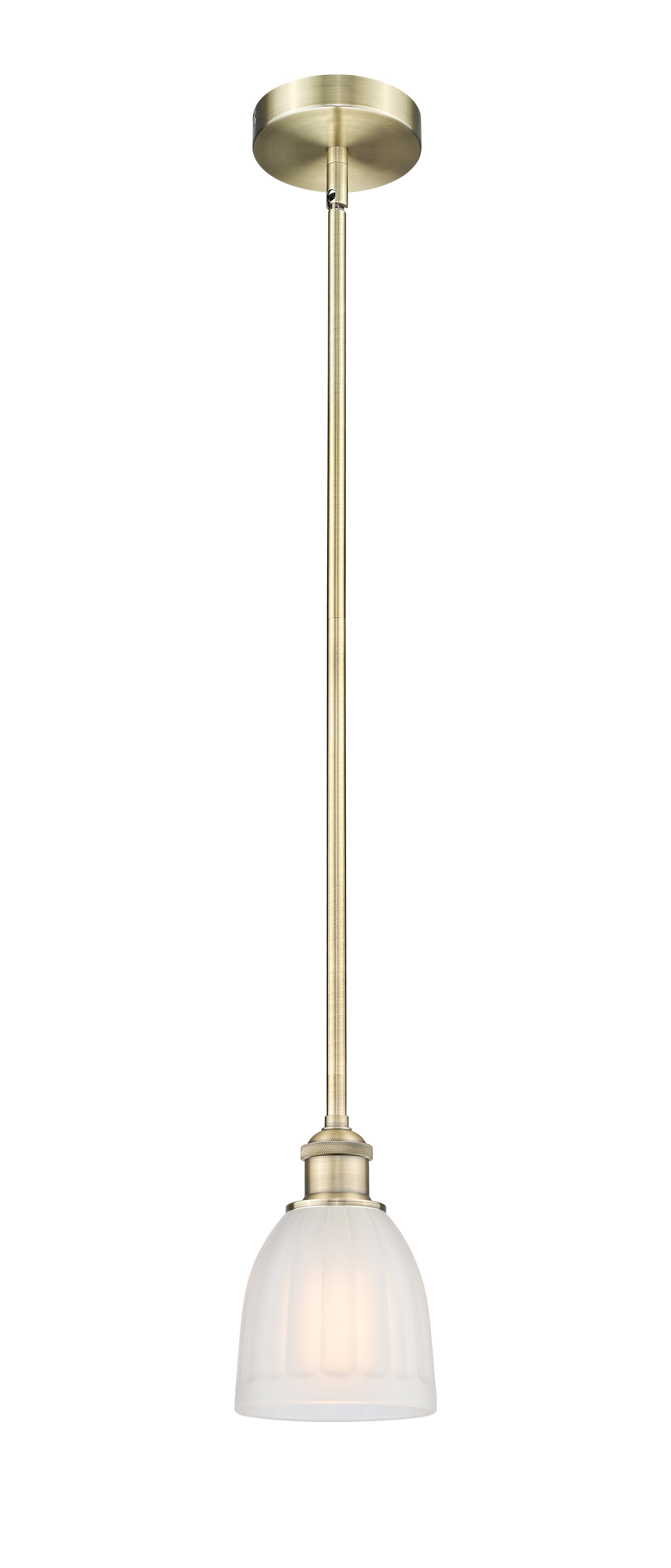 Edison Mini Pendant Cast Brass Antique