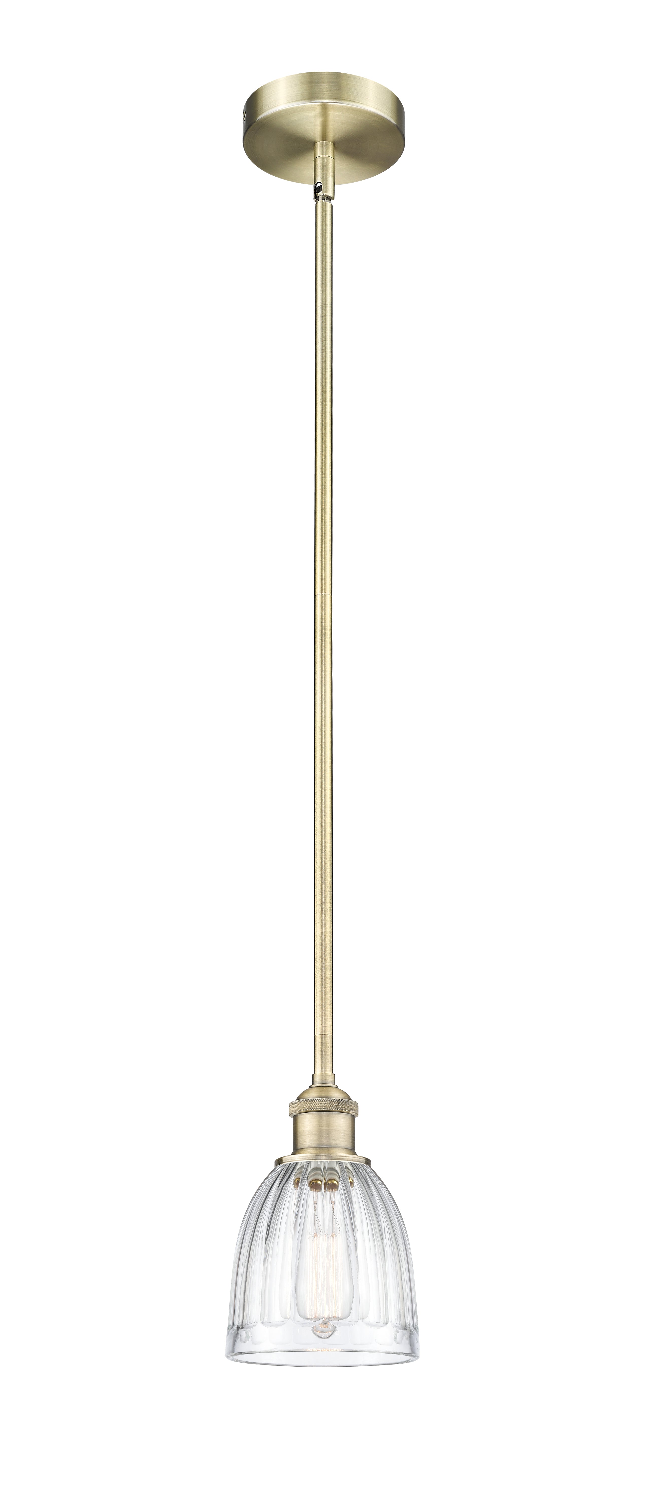 Edison Mini Pendant Cast Brass Antique