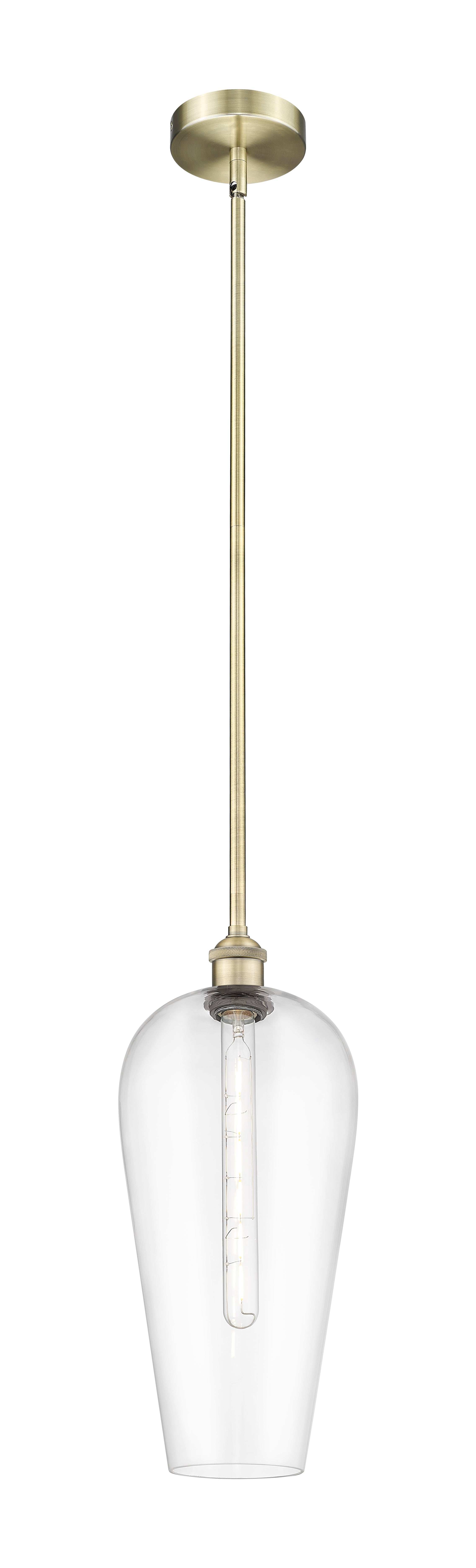 Edison Mini Pendant Antique Brass Finish