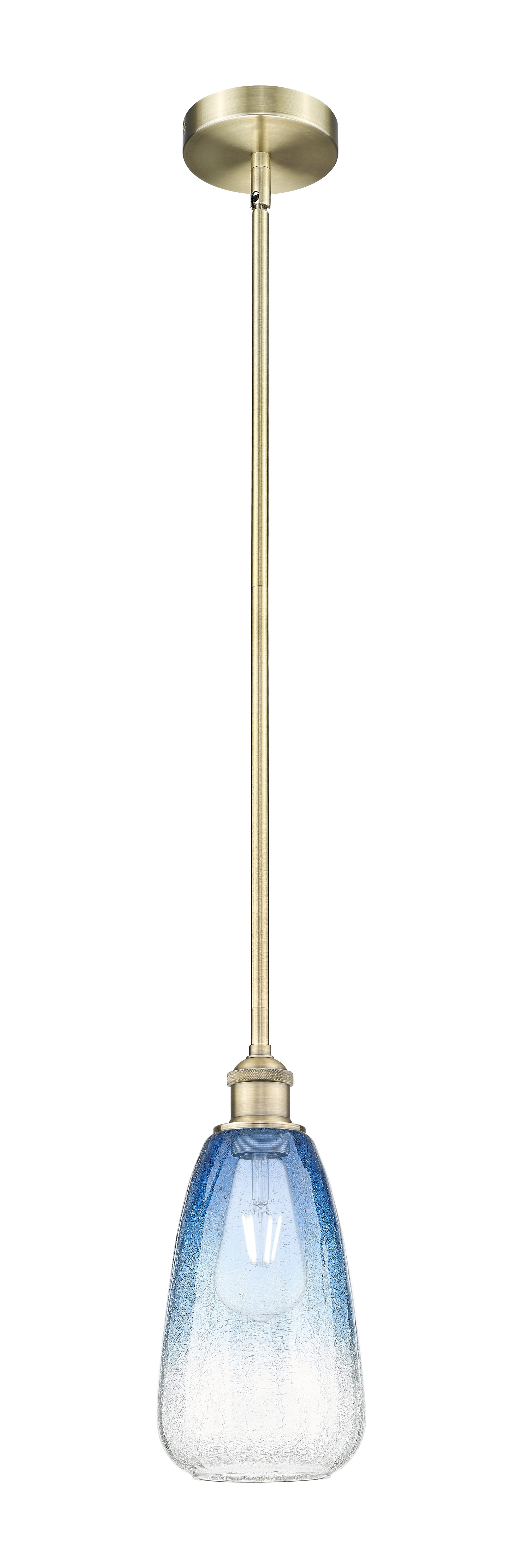 Edison Mini Pendant Antique Brass 6 Inch