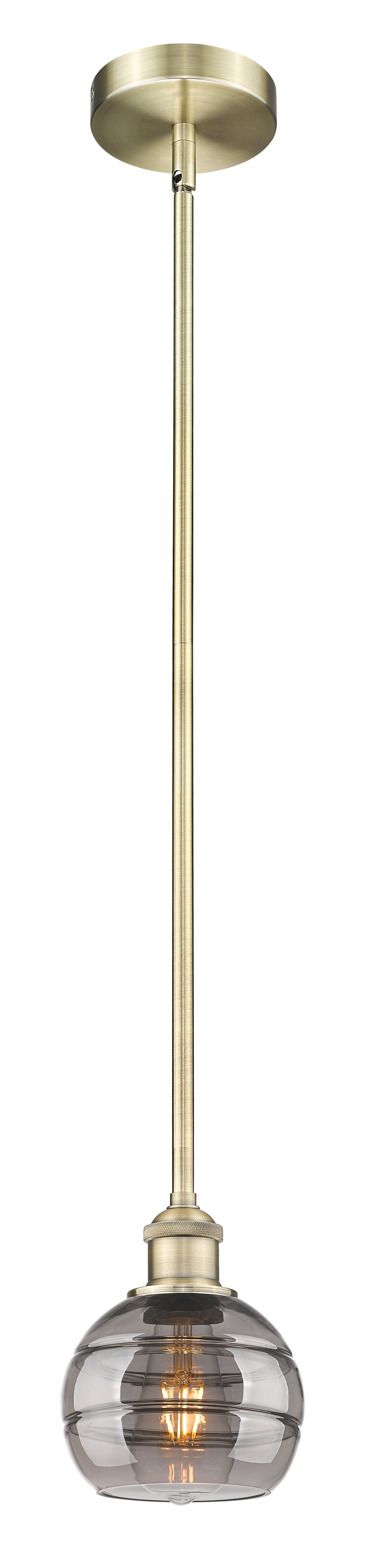 Edison Mini Pendant Cast Brass Antique