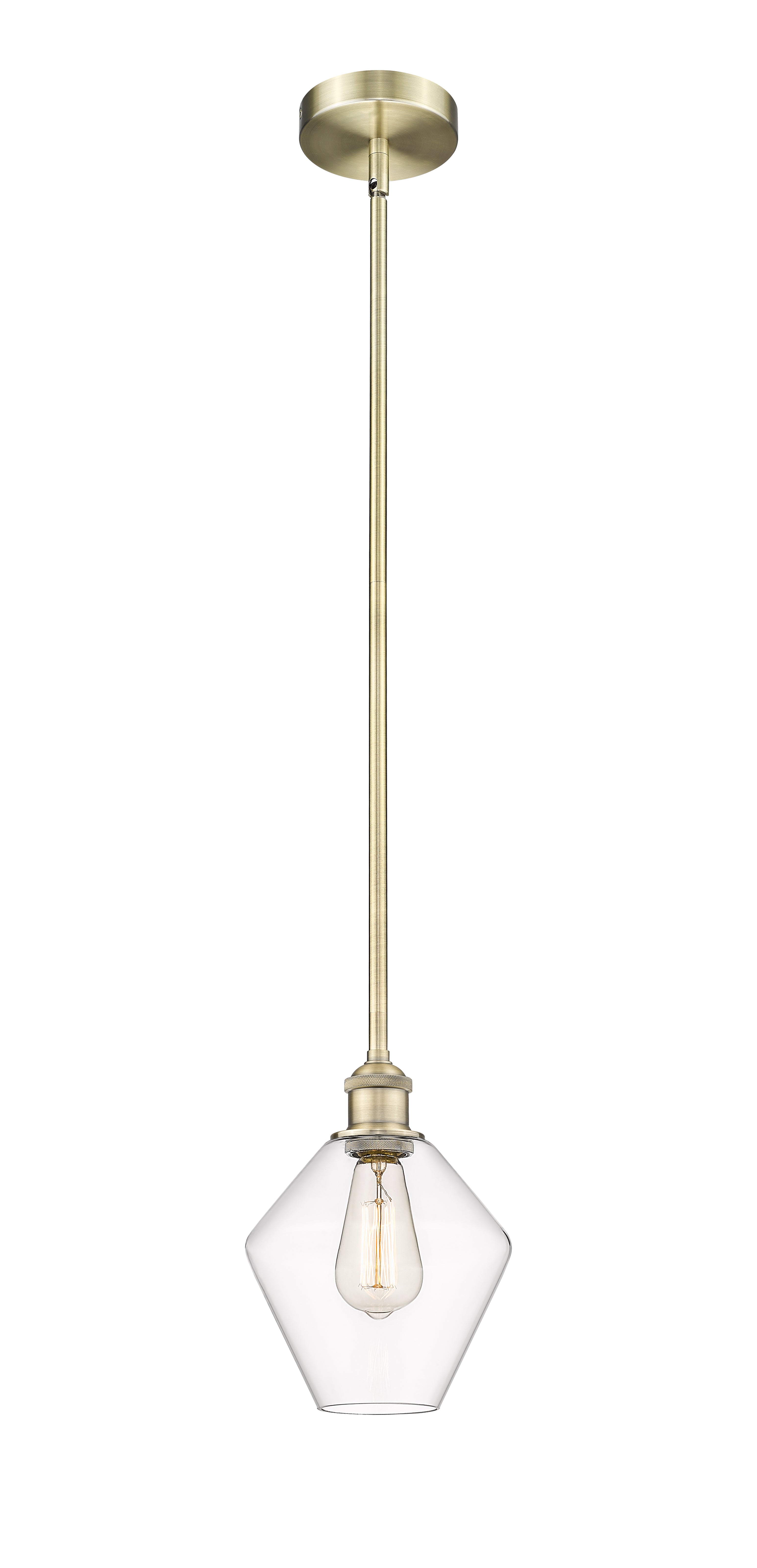 Edison Mini Pendant Antique Brass Finish