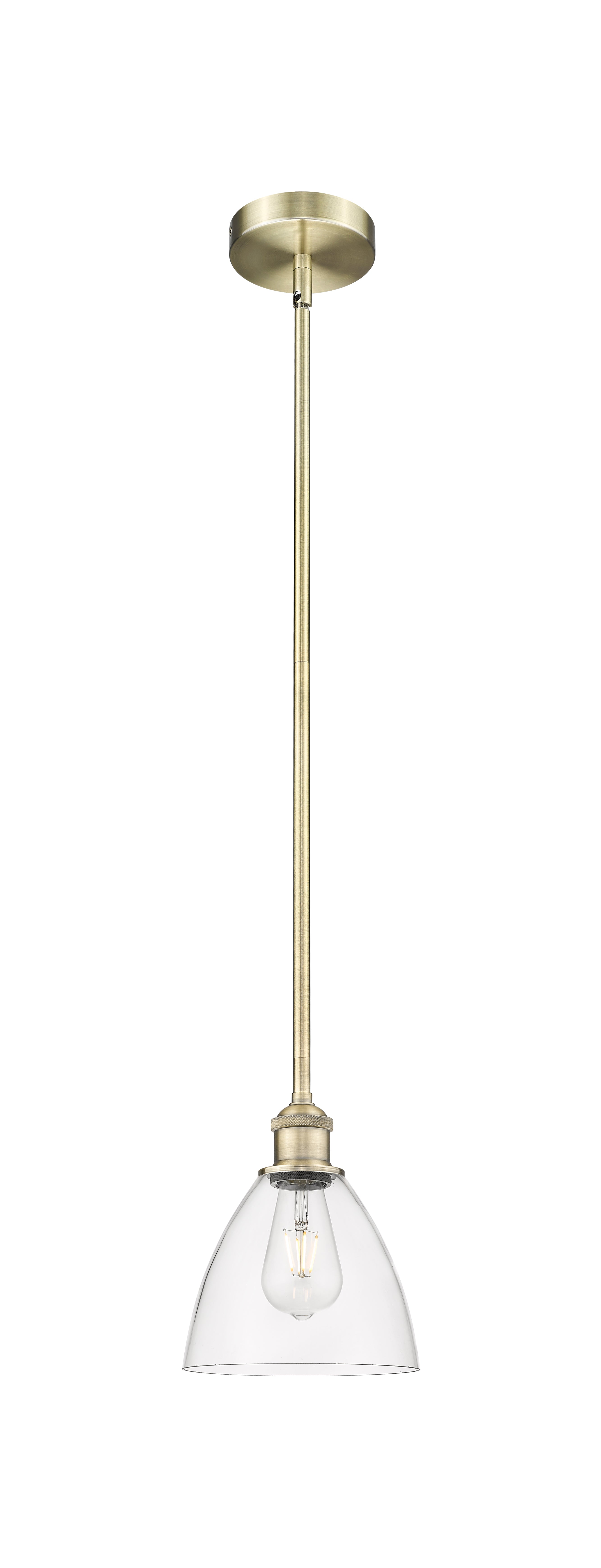 Edison Mini Pendant Antique Brass Finish