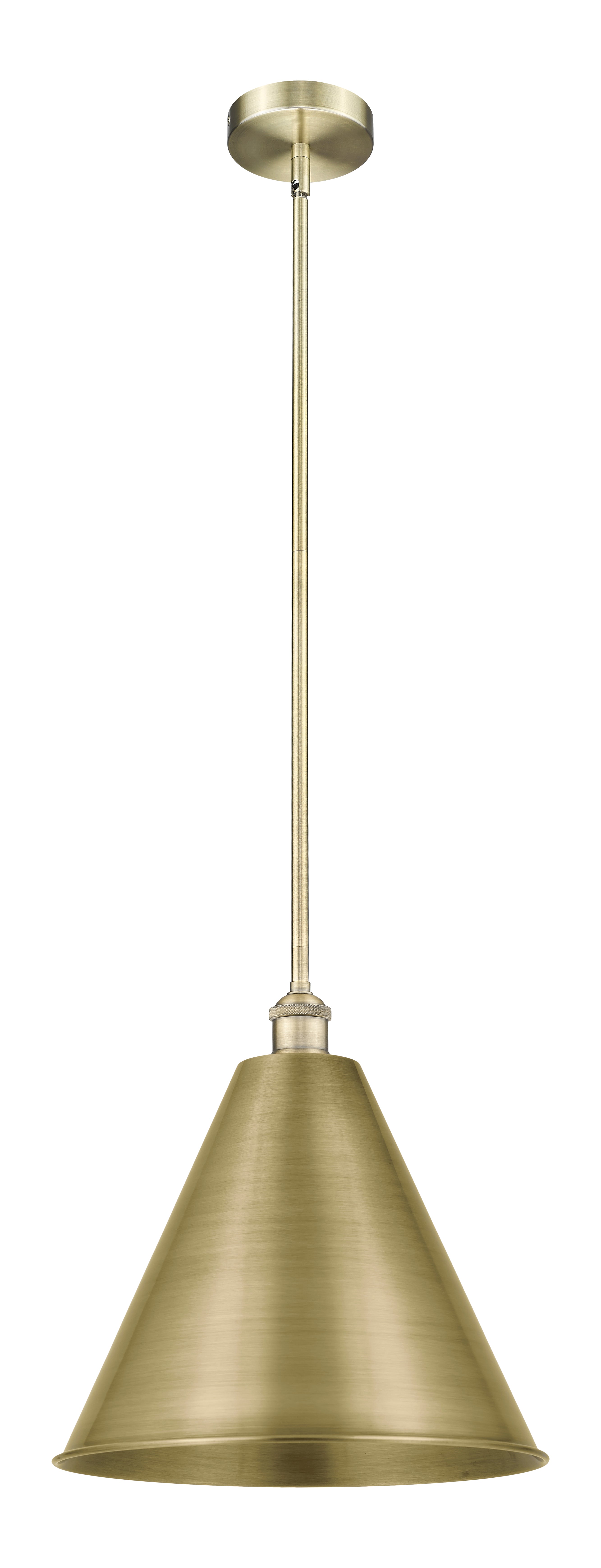 Edison Mini Pendant Antique Brass Finish