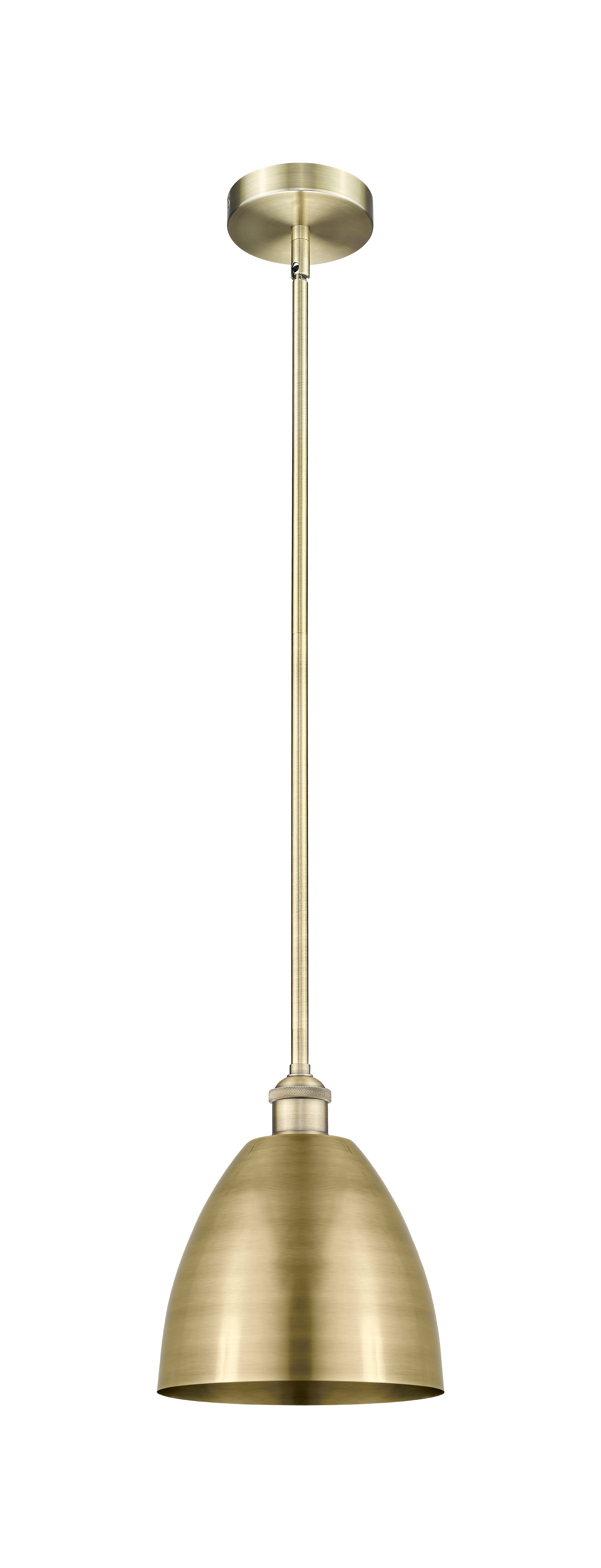 Edison Mini Pendant Antique Brass 9"