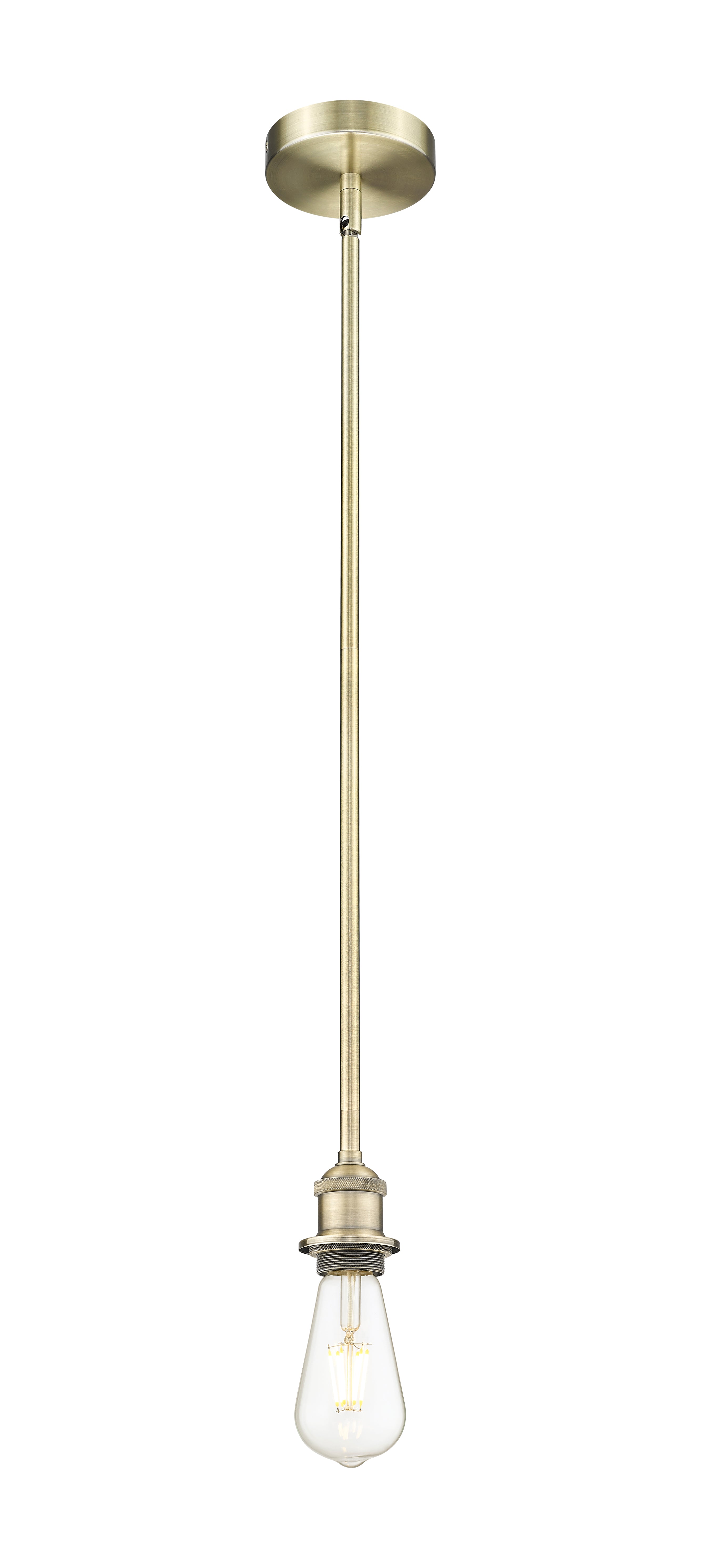 Edison Mini Pendant Antique Brass Steel