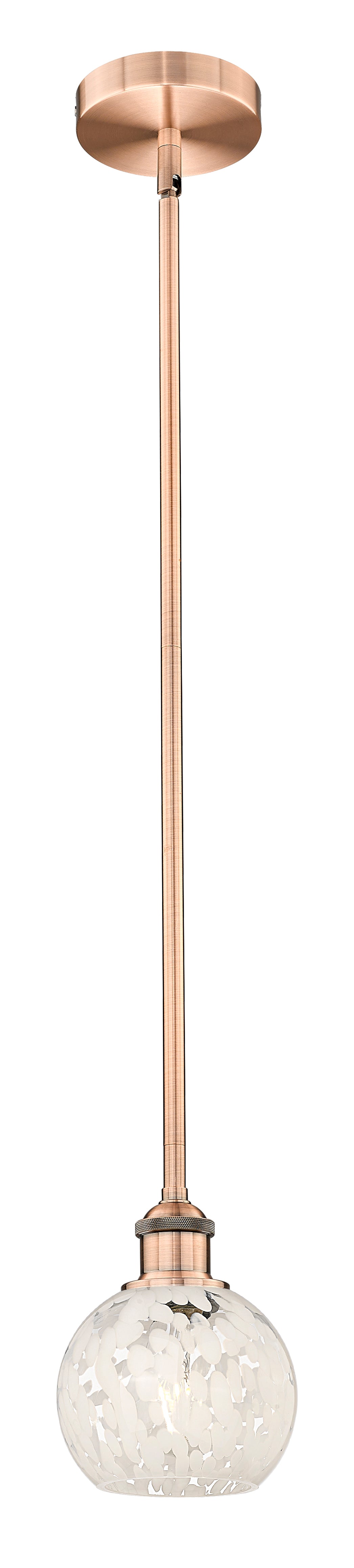 Edison Mini Pendant Antique Brass 6 Inch