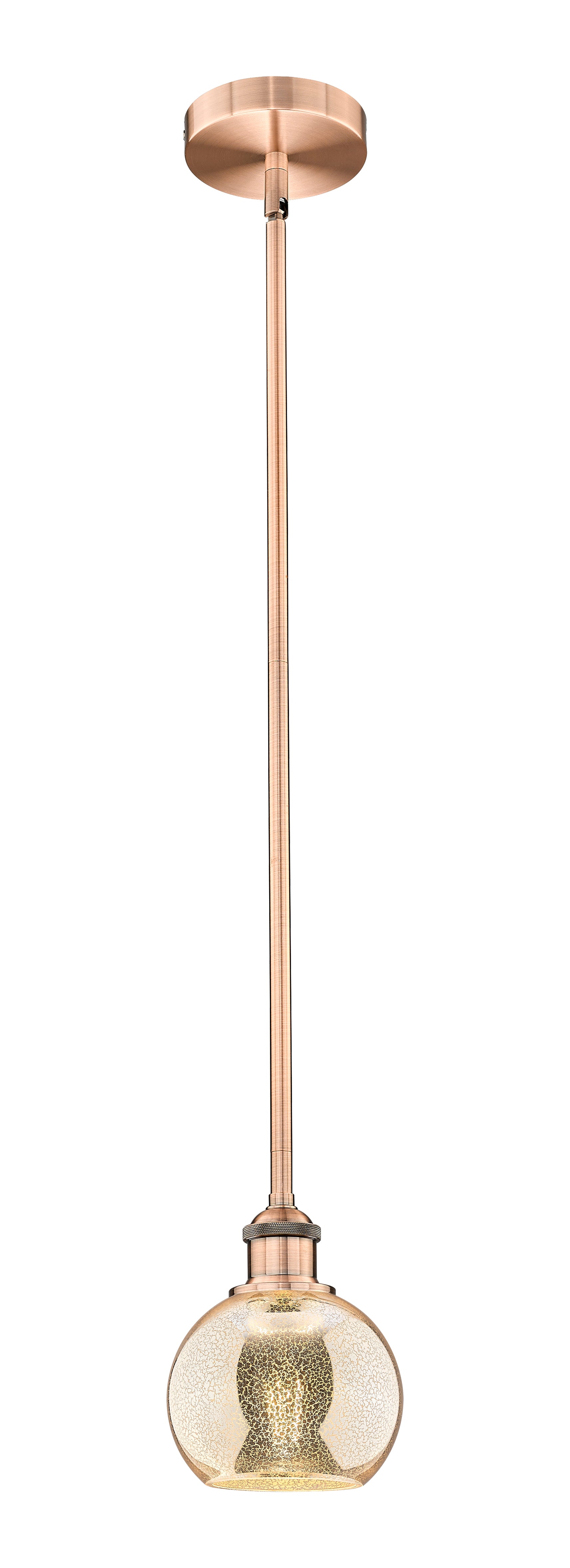 Edison Mini Pendant Antique Brass Finish