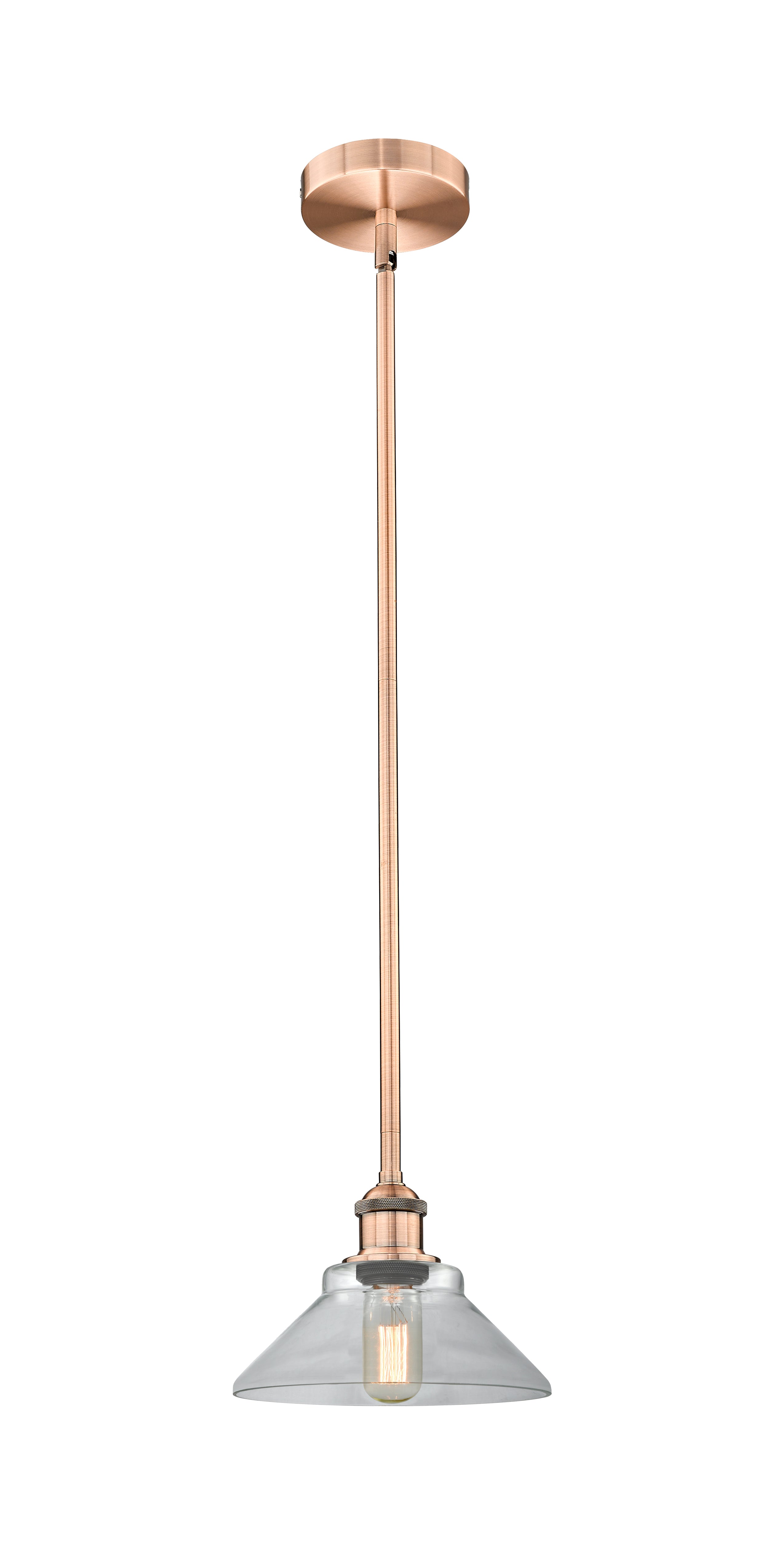 Edison Mini Pendant Antique Brass Finish