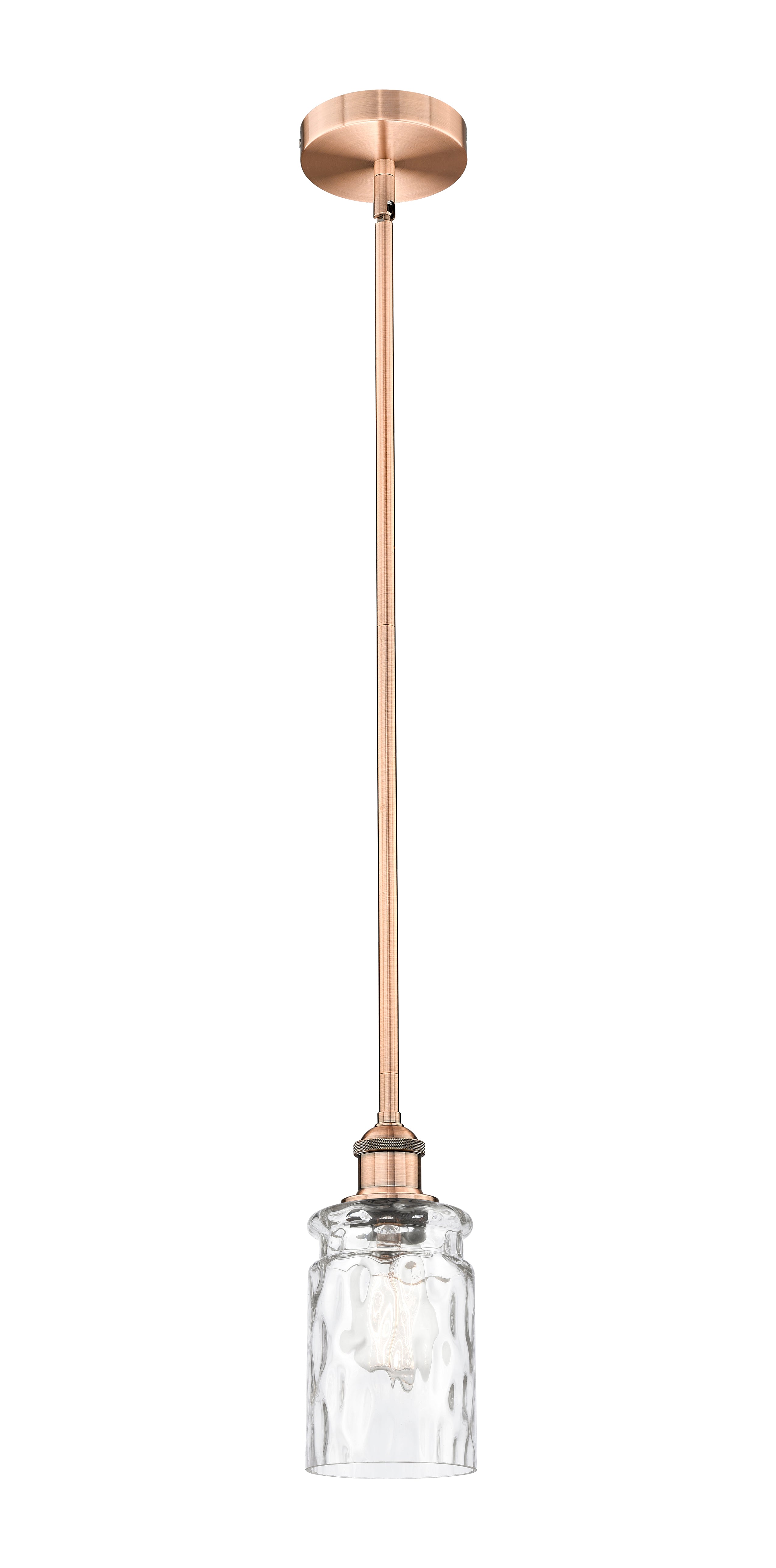 Edison Mini Pendant Antique Brass Glass