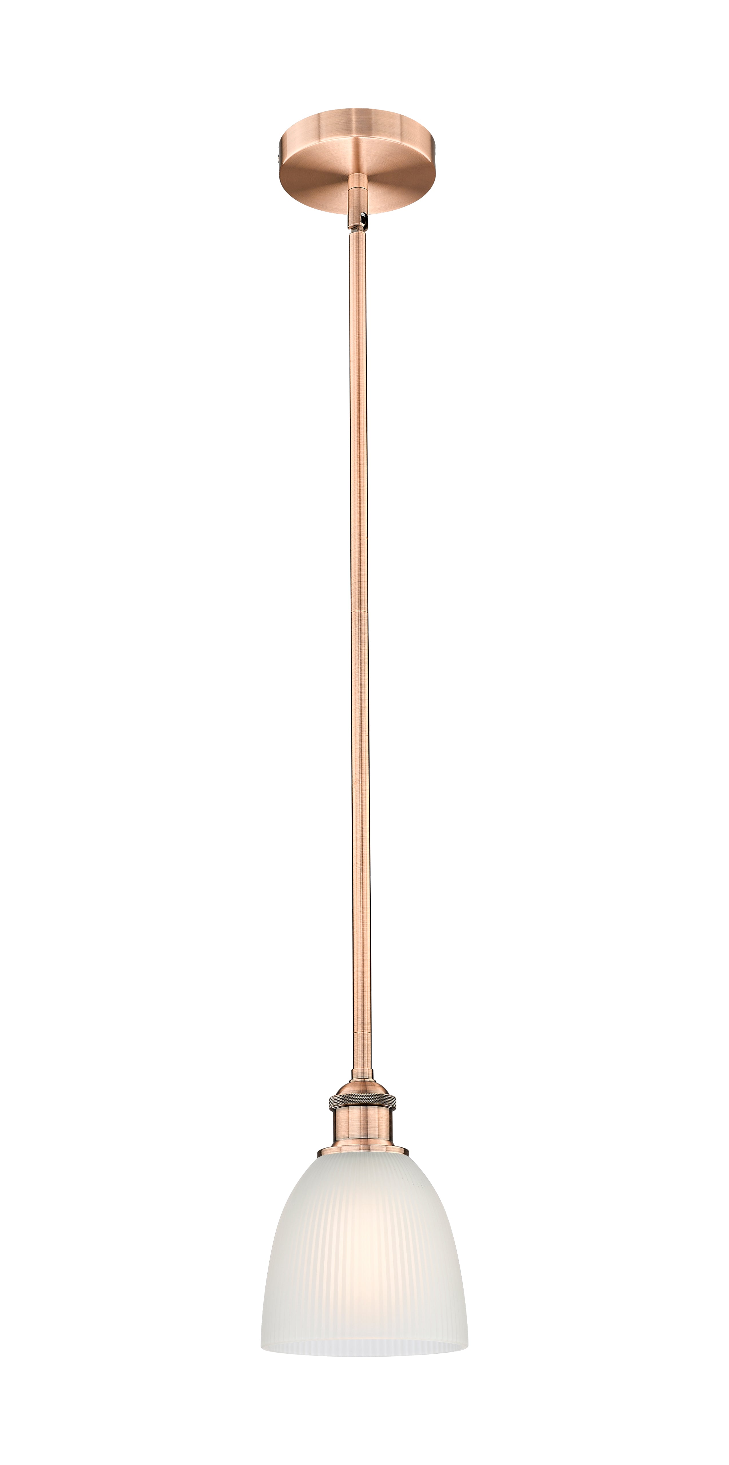 Edison Mini Pendant Antique Brass 6 Inch