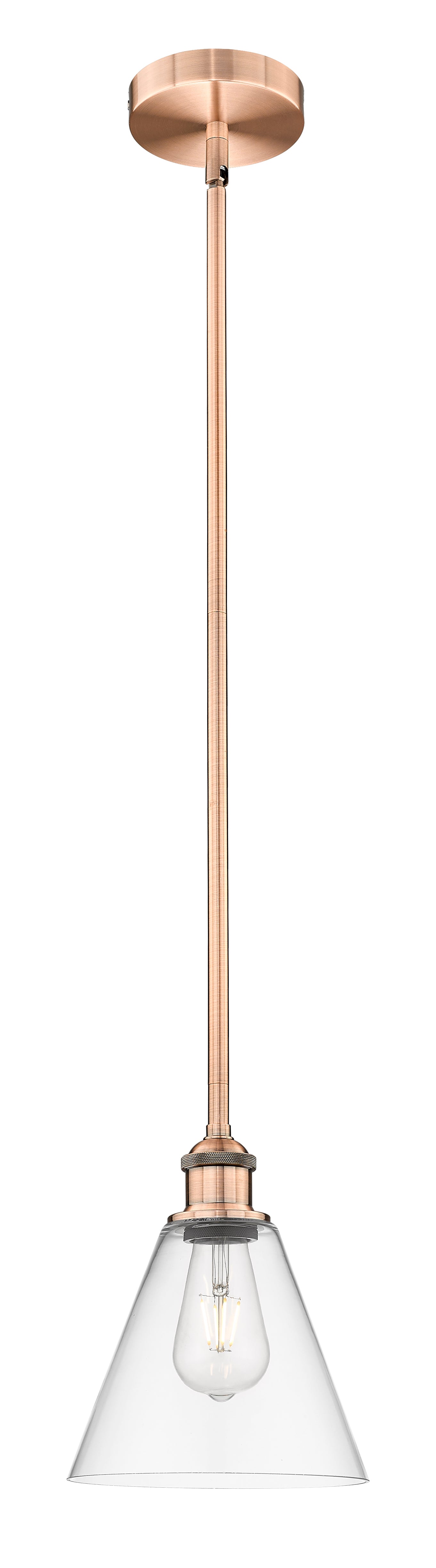 Edison Mini Pendant Antique Brass Finish