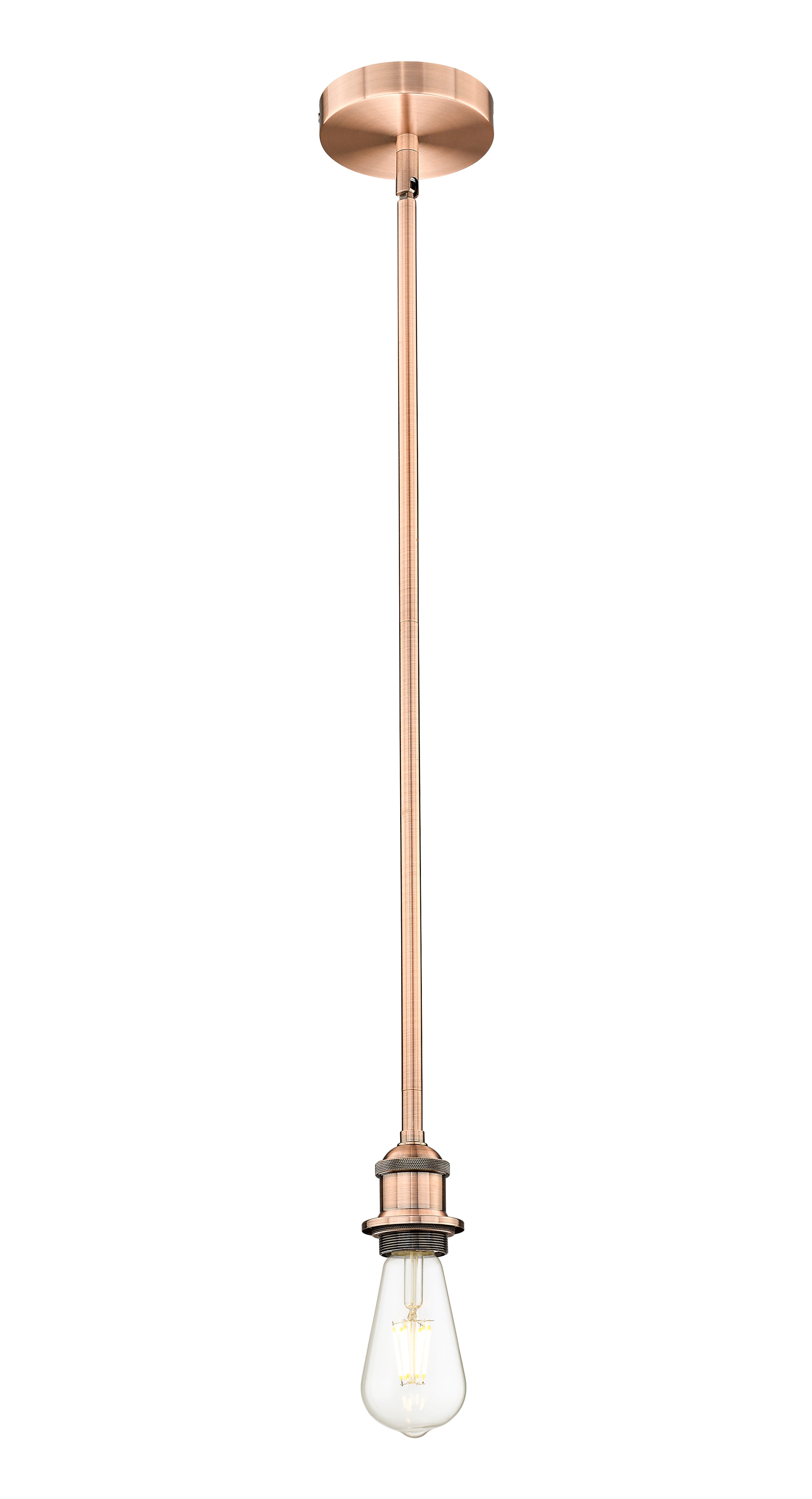 Edison Mini Pendant Antique Brass Steel