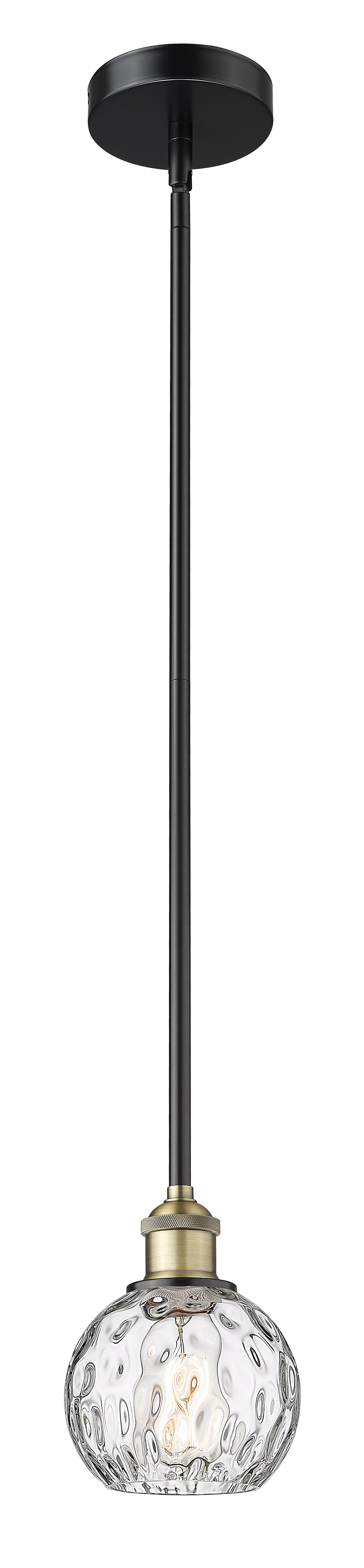 Edison Mini Pendant Antique Brass 6 Inch