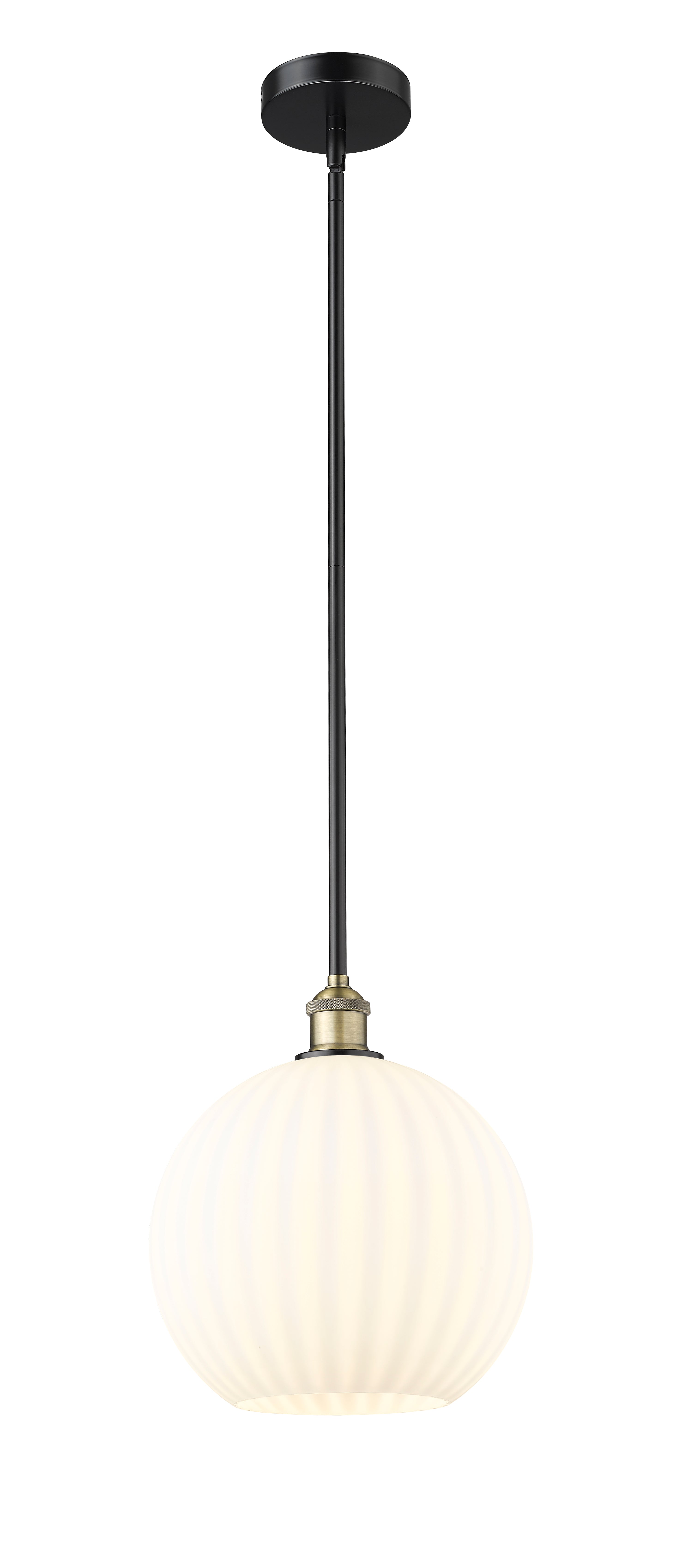 Edison Mini Pendant Cast Brass 12 Inch