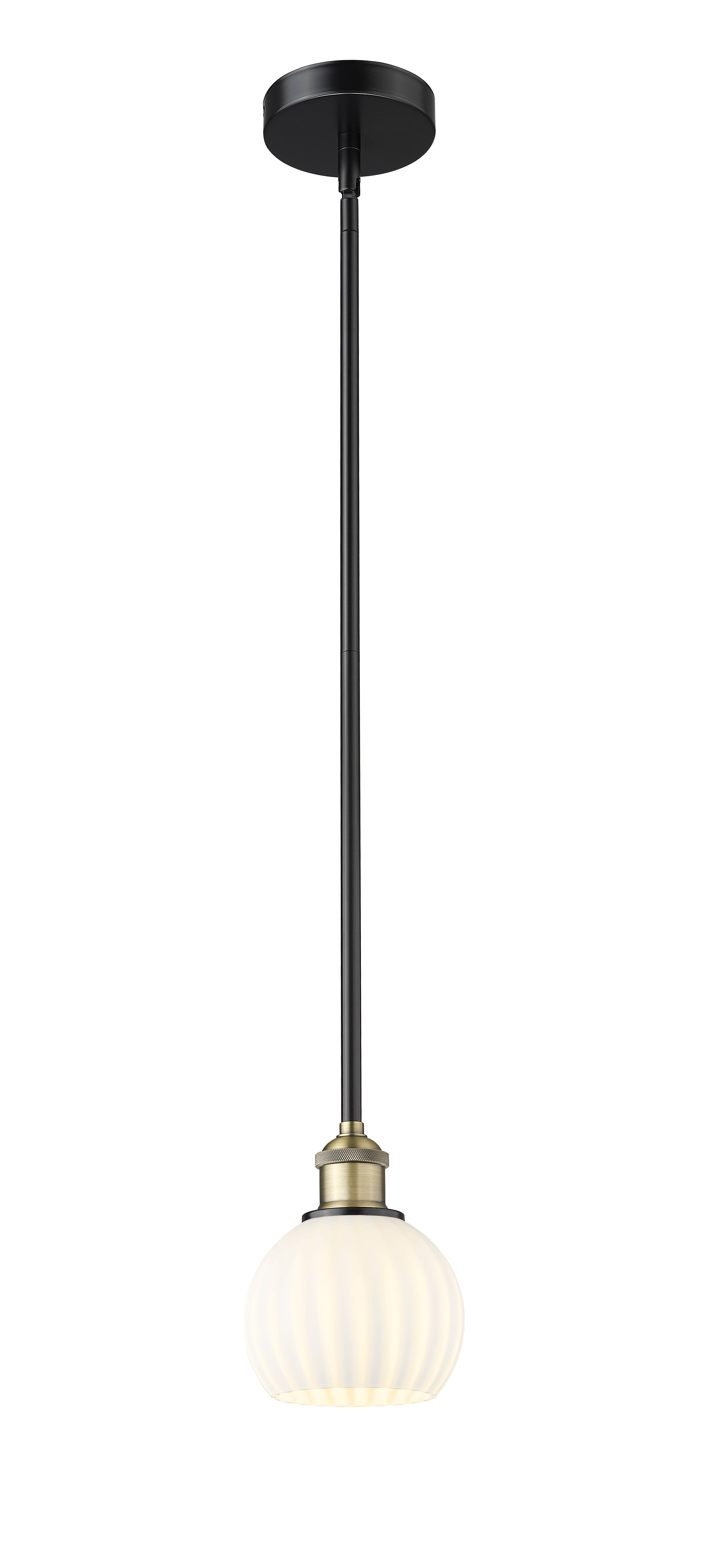 Edison Mini Pendant Antique Brass 6 Inch