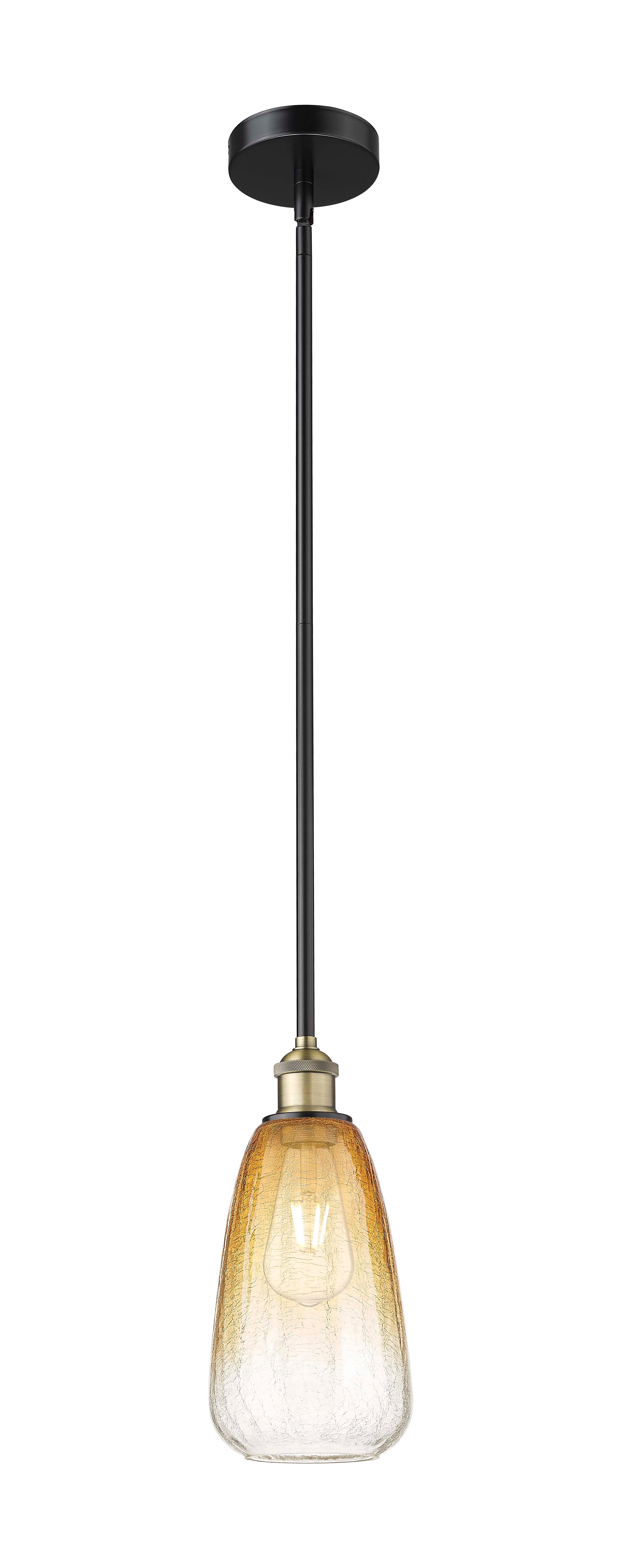 Edison Mini Pendant Antique Brass 6 Inch